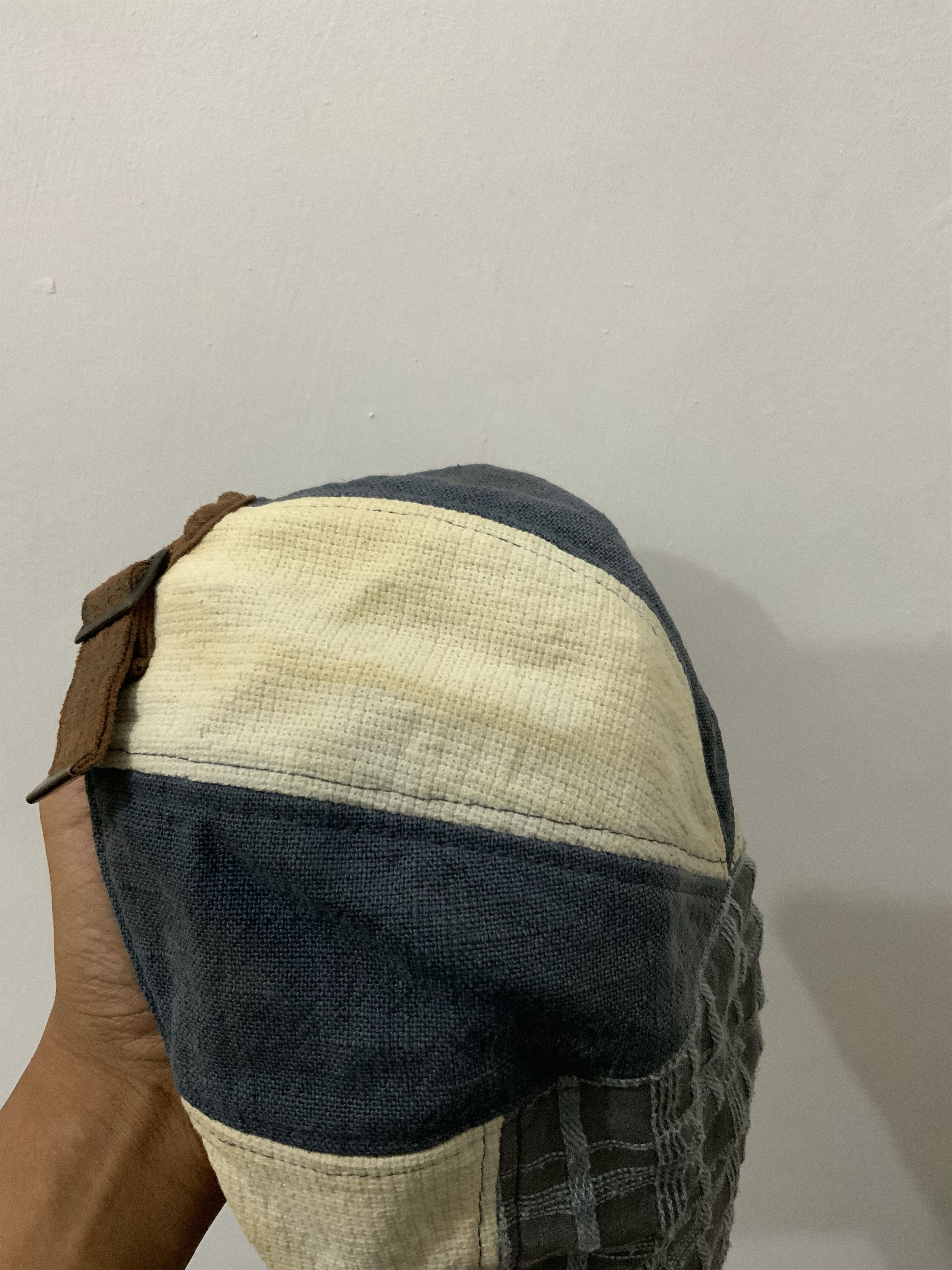Japanese Brand Sashiko Boro Flat Baretta Hat Size ONE SIZE - 12 Thumbnail