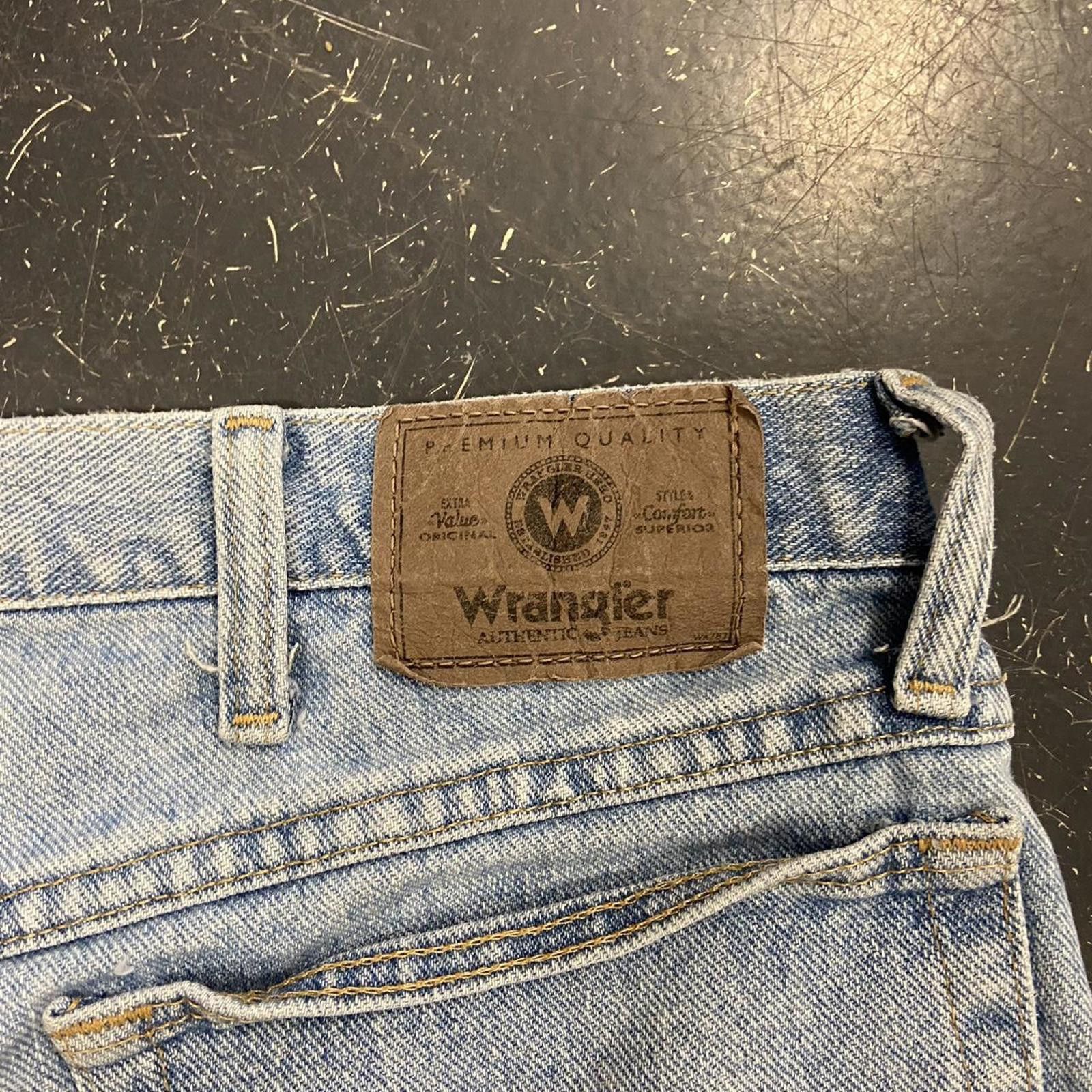 Vintage × Wrangler Vintage Light Wash Wrangler Jorts Size US 38 / EU 54 - 3 Thumbnail