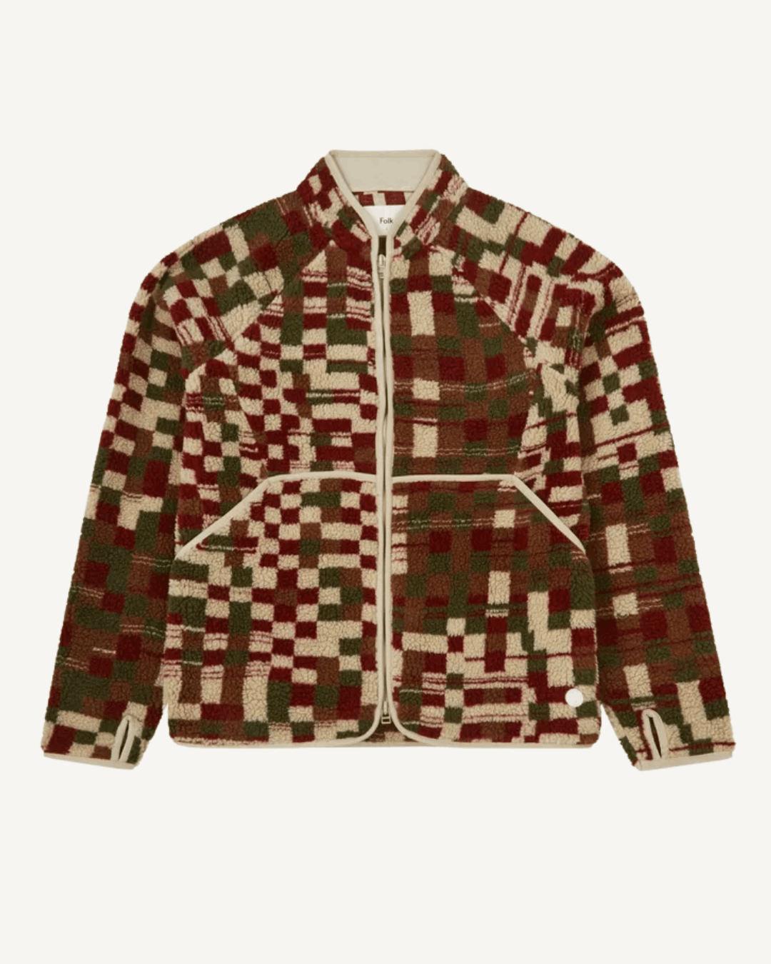 Folk Folk Clothing - Puzzle Fleece Jacket Size US XL / EU 56 / 4 - 1 Thumbnail