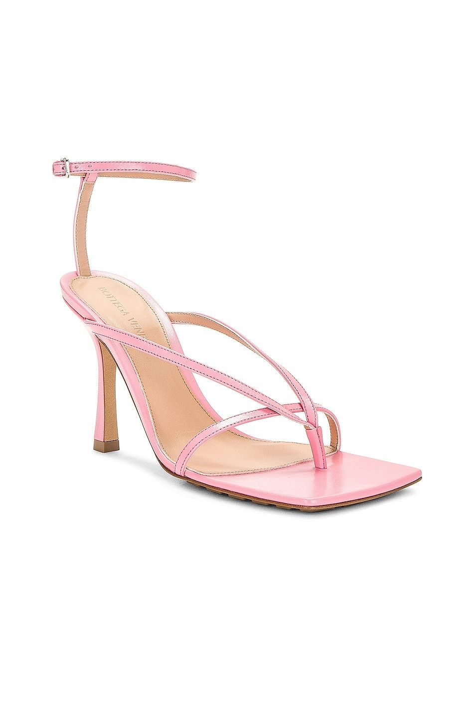 Bottega Veneta o1n1vont1125 Stretch Strap Sandals in Pink Size US 7.5 / IT 37.5 - 2 Thumbnail
