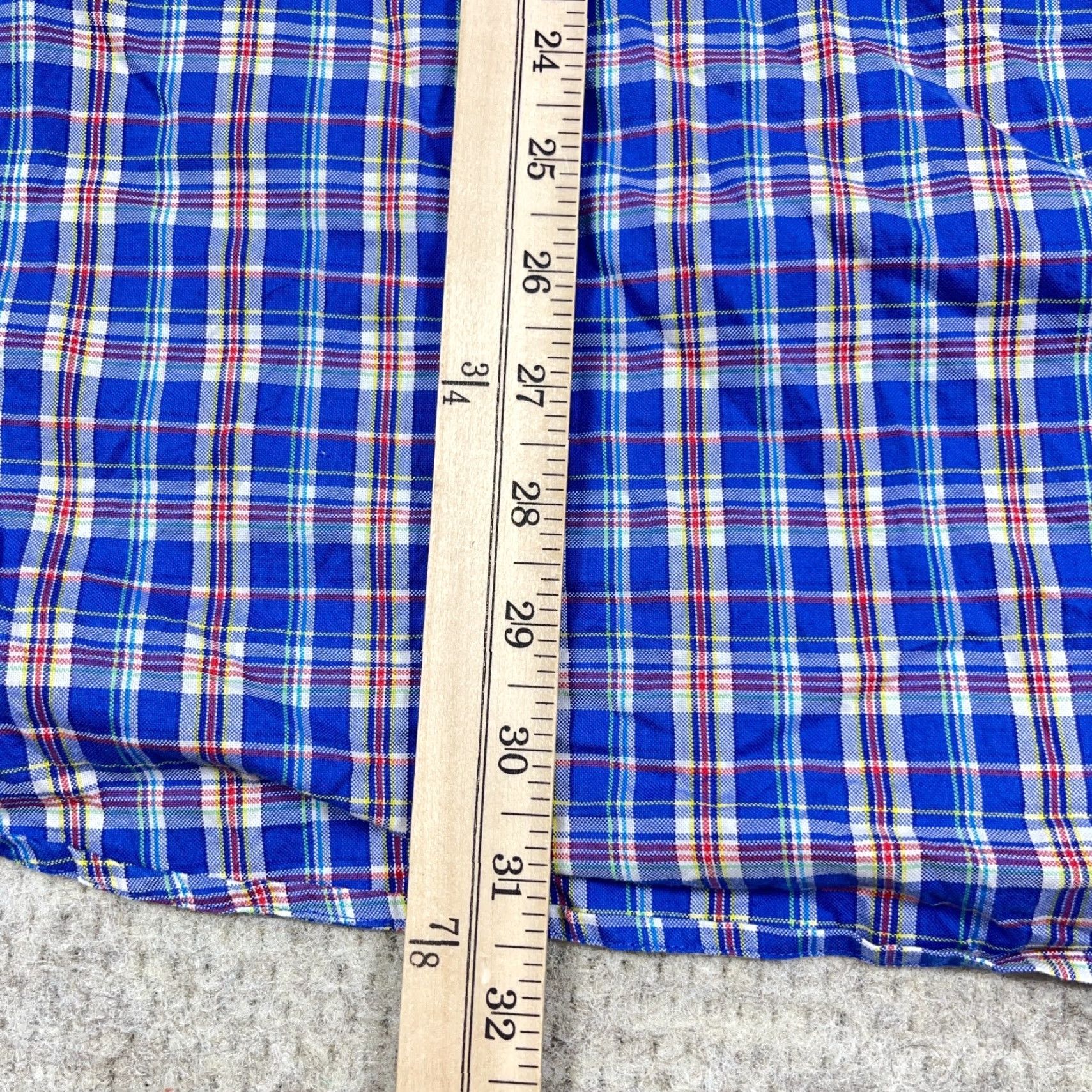Ralph Lauren Ralph Lauren Button-Up Shirt Men 3XB Big & Tall Blue Red Plaid OCBD Pony Logo Button-Down Casual Dress Shirt Size 48R - 5 Thumbnail
