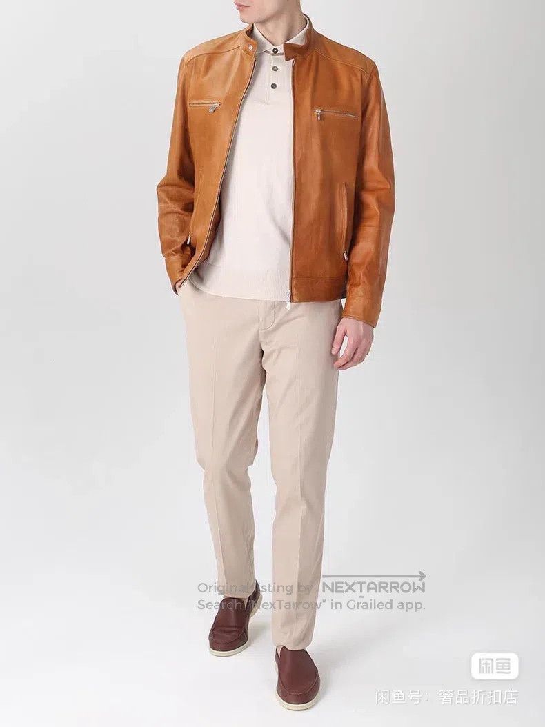 Brunello Cucinelli Brunello Cucinelli Leather jacket, genuine leather Size US M / EU 48-50 / 2 - 5 Thumbnail
