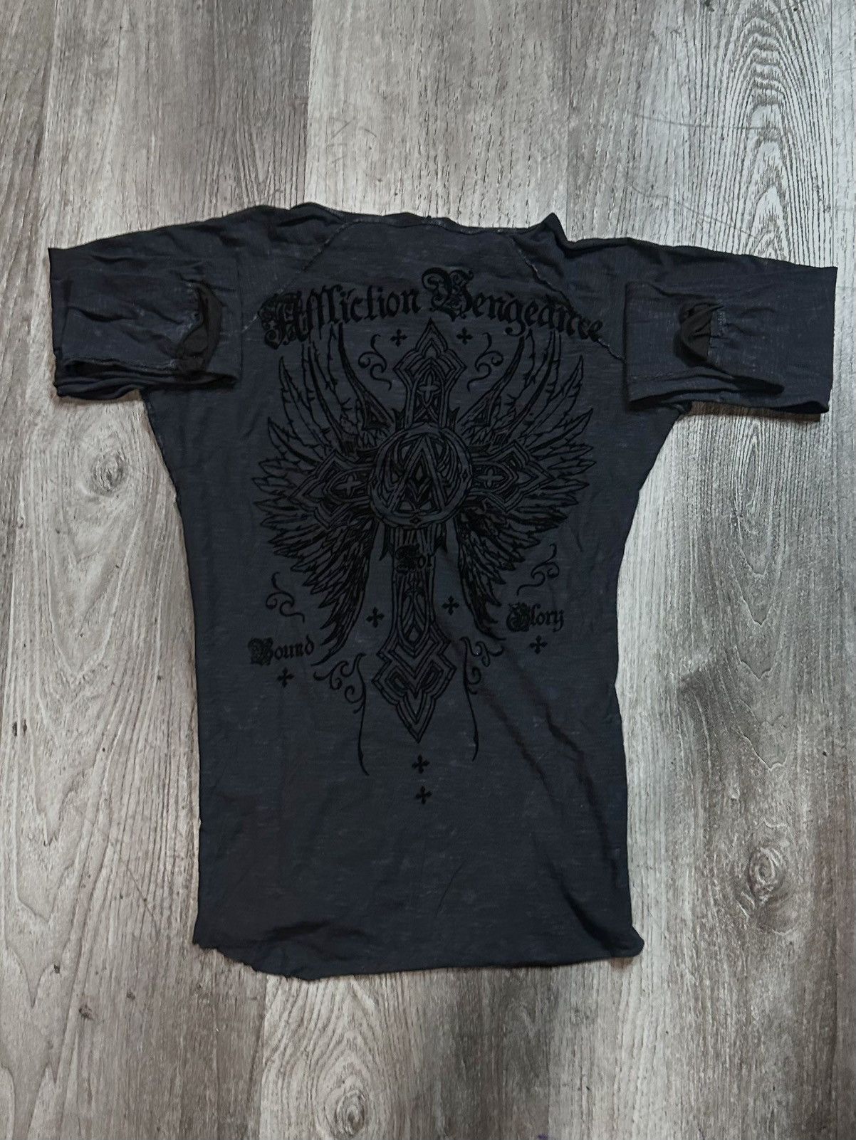 Affliction × Vintage CHAOS THEORY BUTTON-UP HOODIE”affliction Size M / US 6-8 / IT 42-44 - 2 Thumbnail