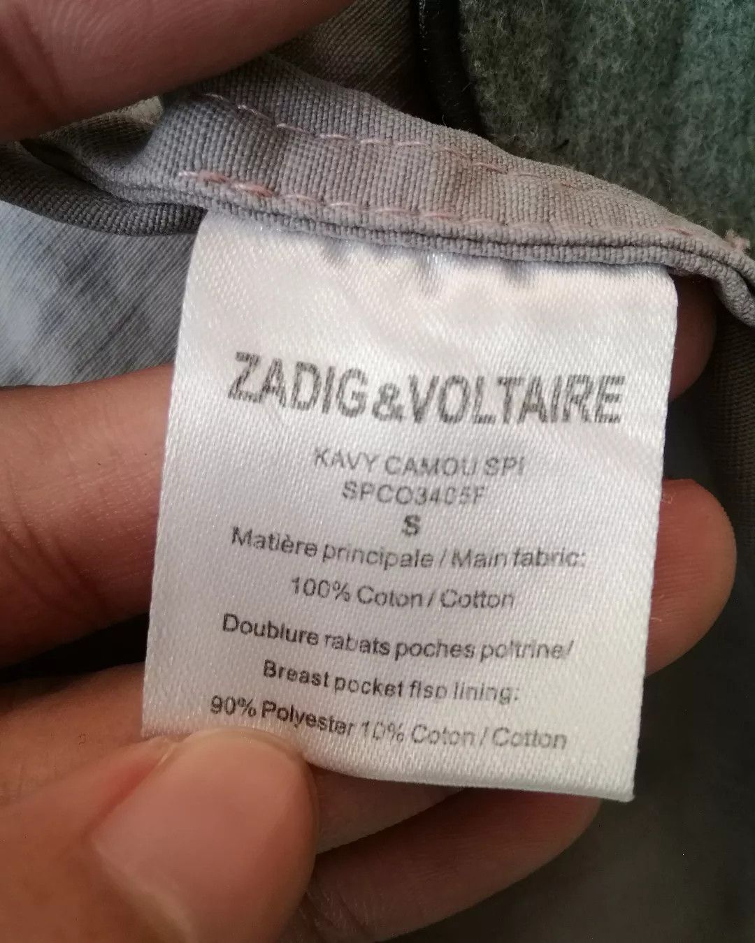 Zadig & Voltaire Zadig & Voltaire Army Camo Woman Zipper Jacket Size S / US 4 / IT 40 - 8 Thumbnail