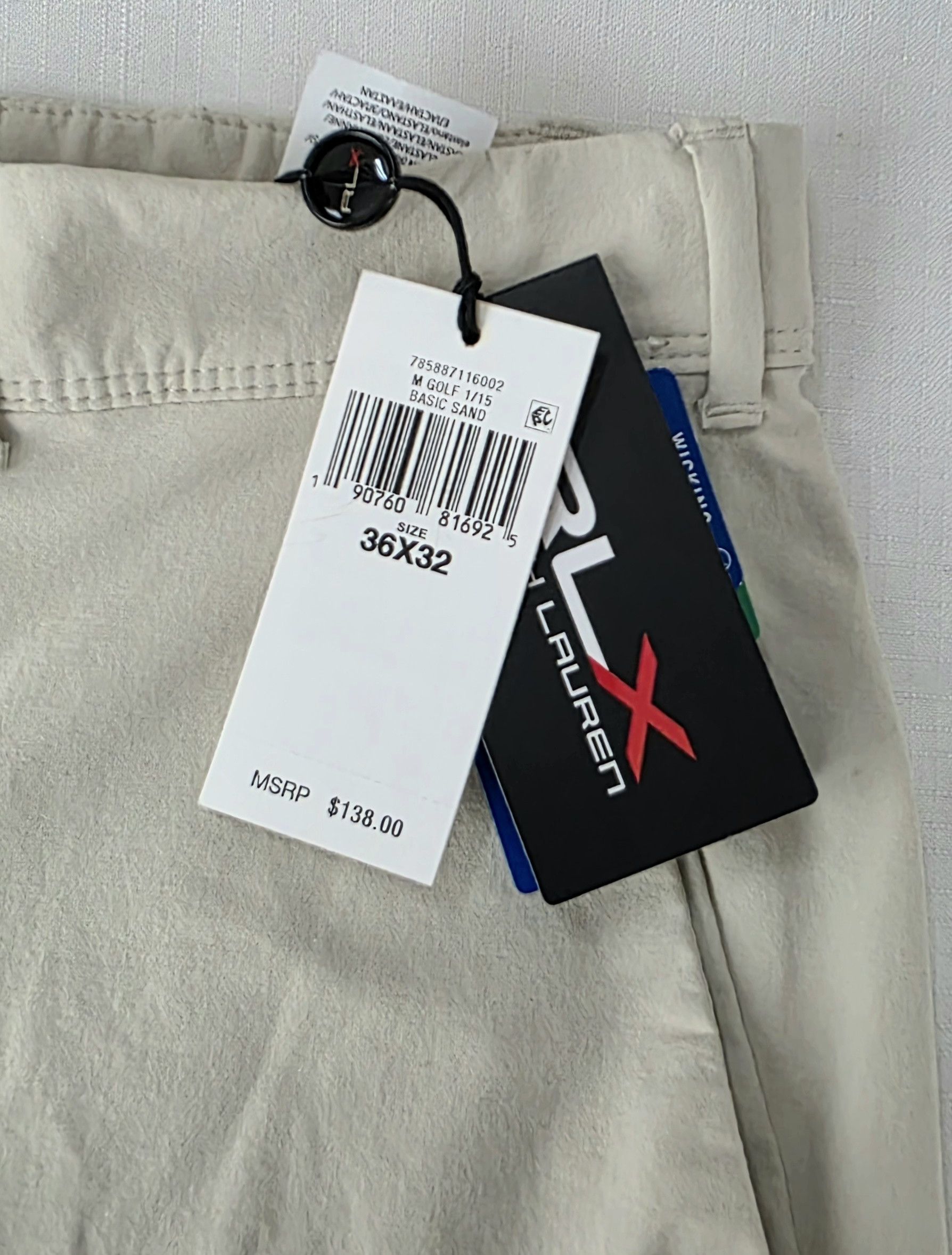 RLX Ralph Lauren Ralph Lauren RLX Golf Pants Tailored Fit Mens Sz 36x32 sand Size US 36 / EU 52 - 1 Thumbnail