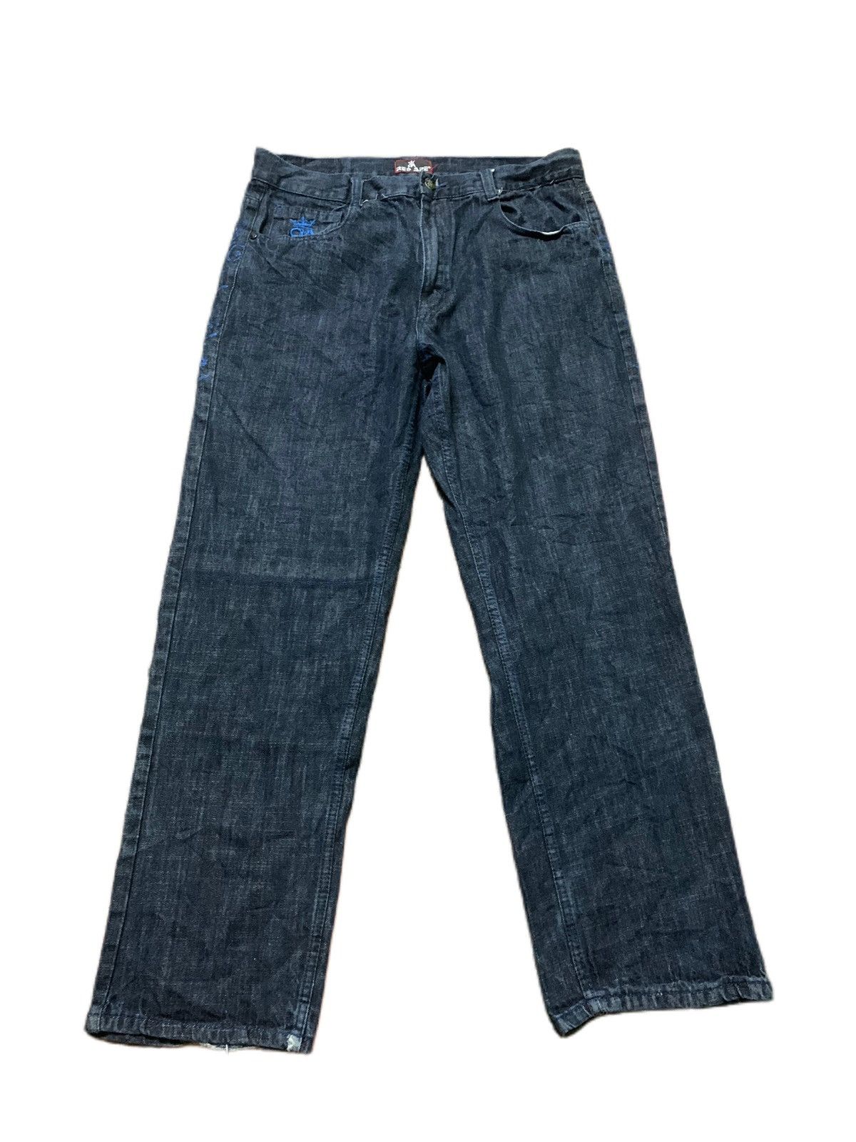 Affliction × JNCO CRAZY BAGGY red ape jeans with sick backhit Size US 36 / EU 52 - 1 Thumbnail
