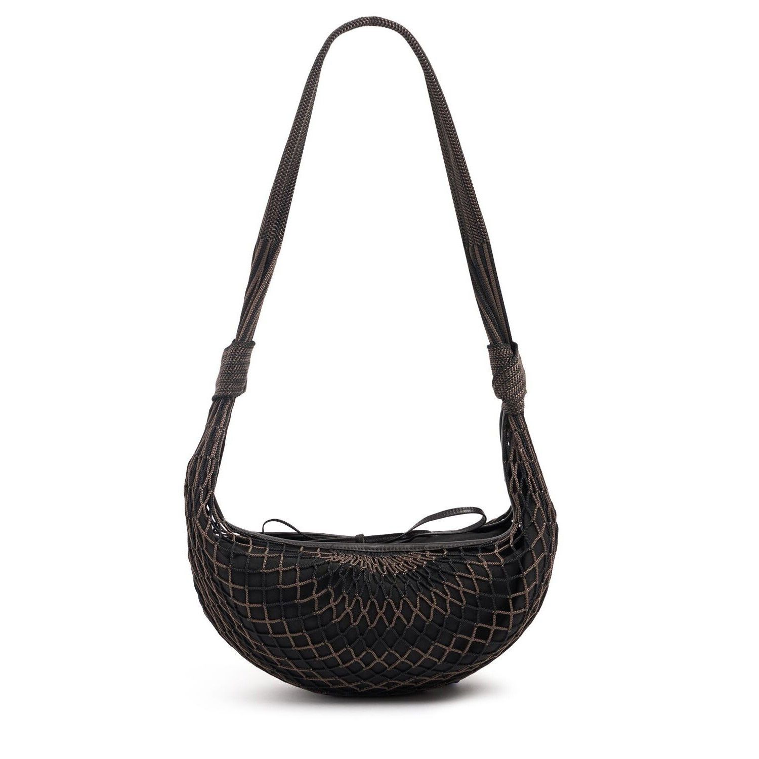 Lemaire LEMAIRE Medium Fortune Chevron Marron Net Crossbody Bag New Size ONE SIZE - 4 Thumbnail