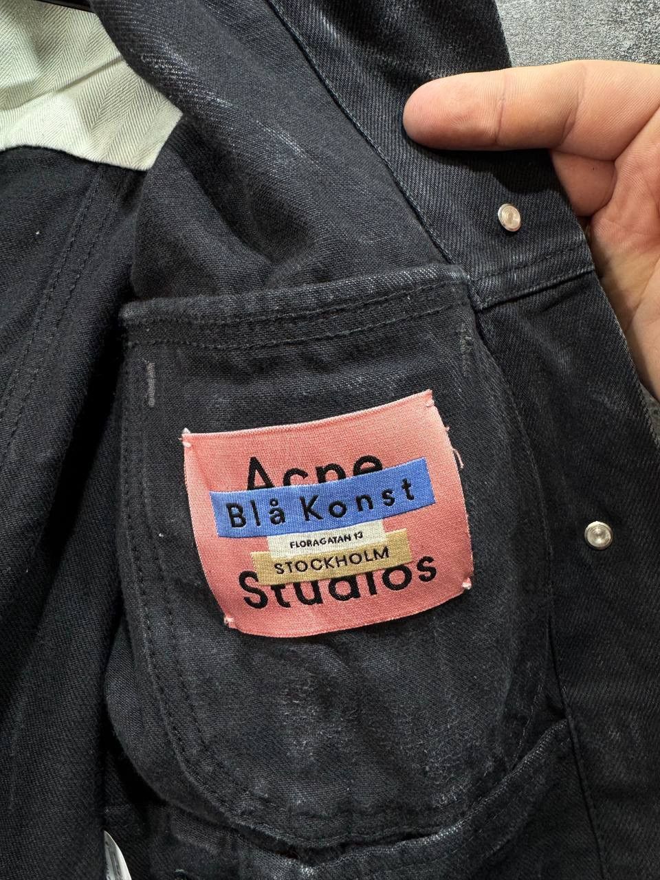 Acne Studios Acne Studios Bla Konst Lamp Black Denim Jacket Size S / US 4 / IT 40 - 16 Thumbnail