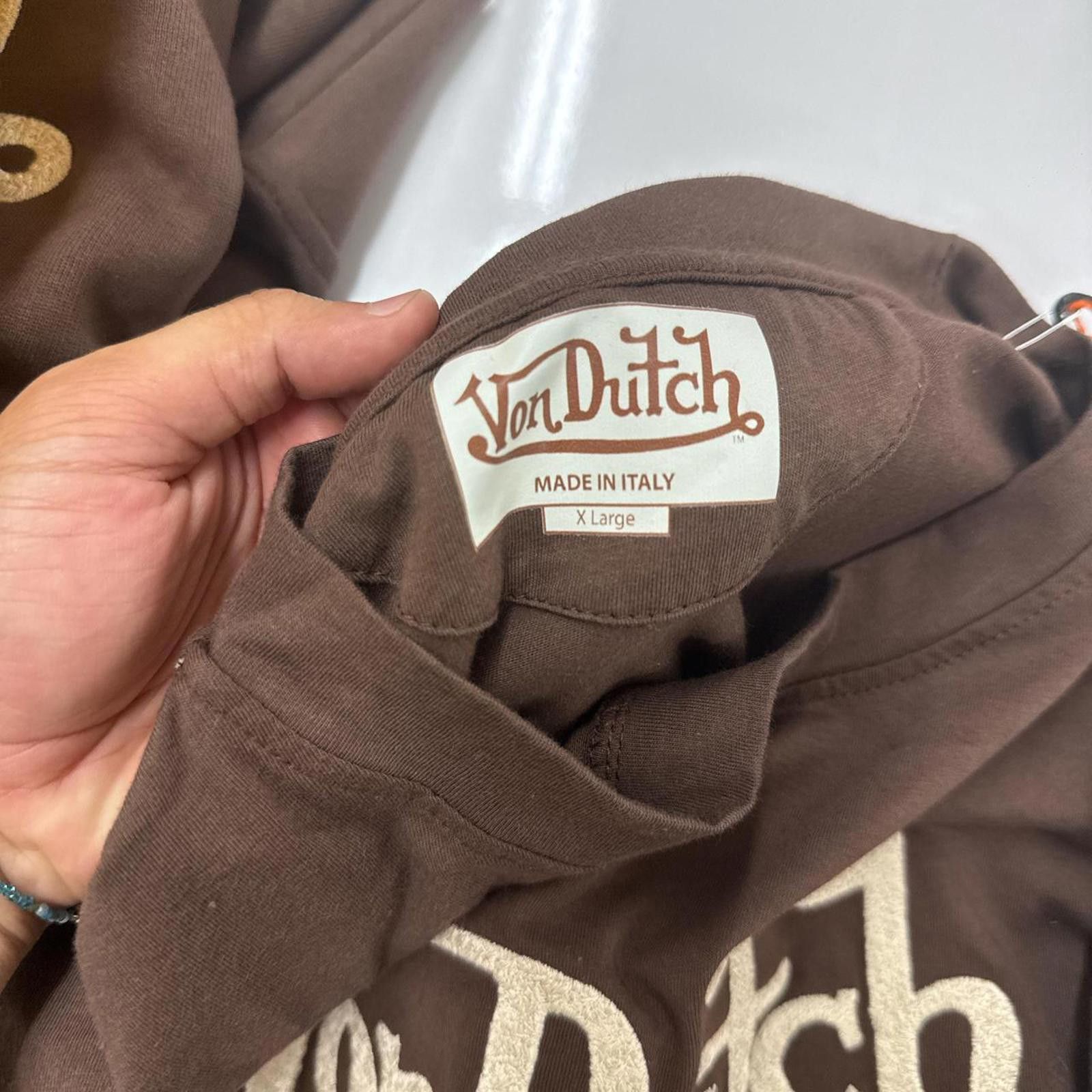 Von Dutch Von Dutch Brown New long sleeve shirt Size Extra Large Size US XL / EU 56 / 4 - 3 Thumbnail
