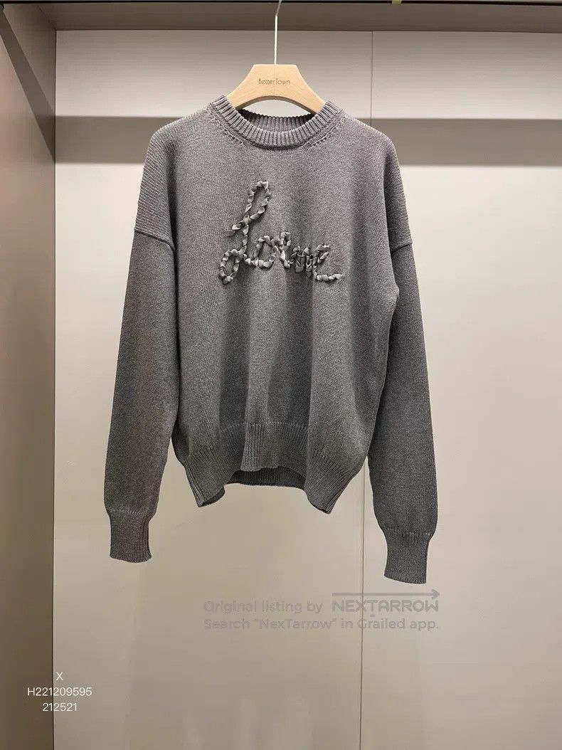 Loewe Loewe Gray Cotton Sweater Size XS / US 0-2 / IT 36-38 - 1 Thumbnail