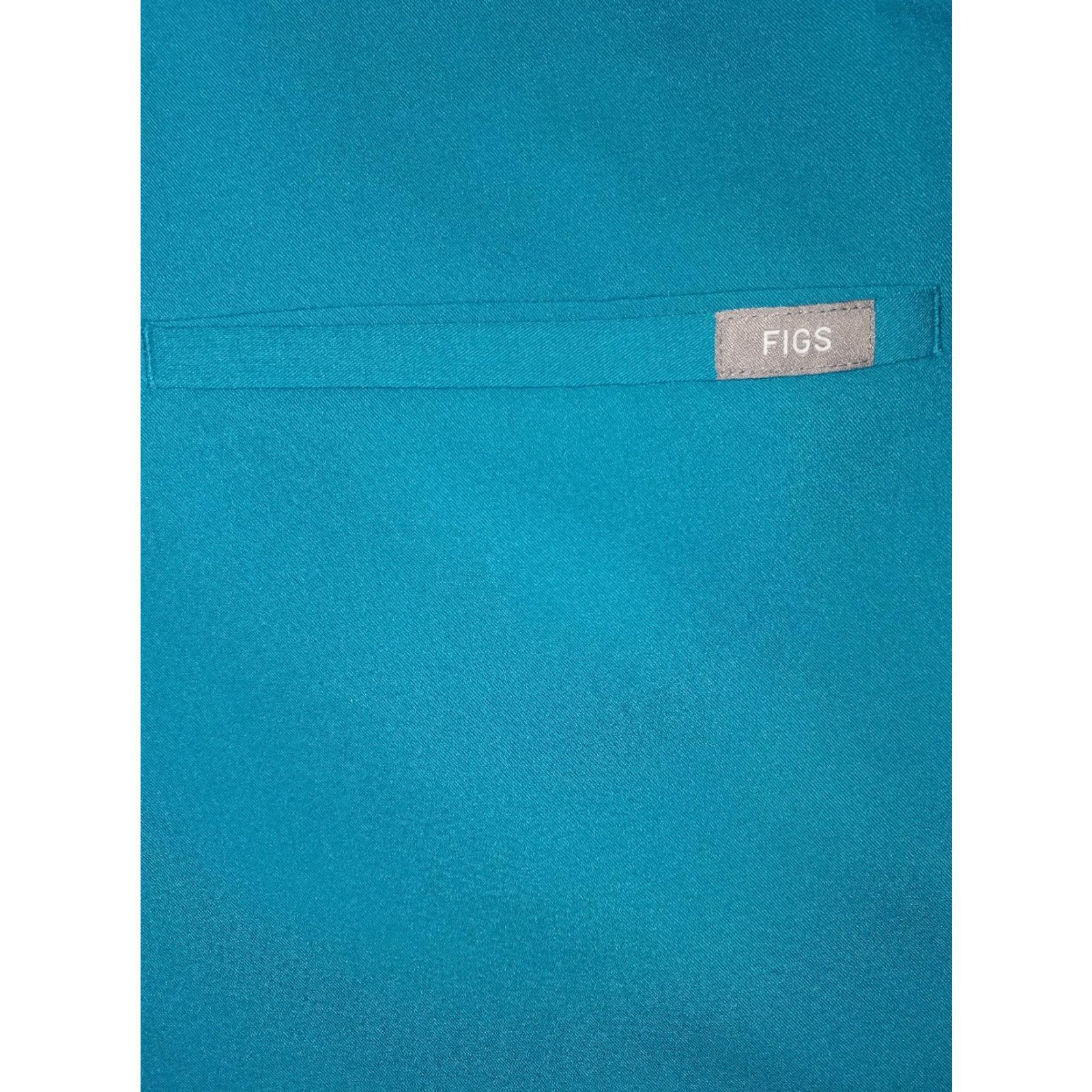 X-LARGE FIGS Technical Collection Blue Casma 3 Pocket Scrub Top Women X-Large Size XL / US 12-14 / IT 48-50 - 3 Thumbnail