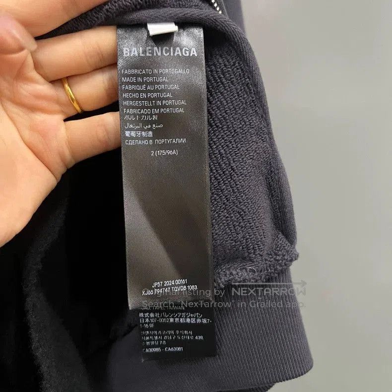 Balenciaga Balenciaga Distressed Zip Hoodie. Size US XXS / EU 40 - 3 Thumbnail