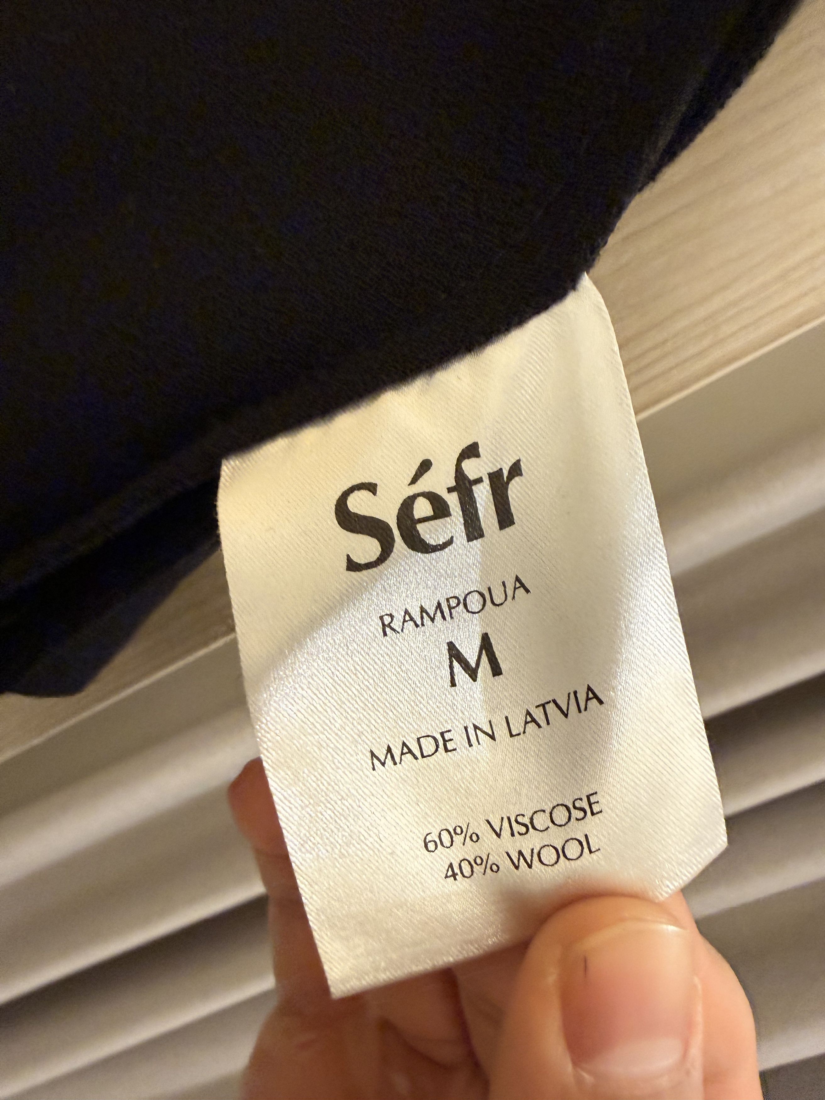 Sefr Black wool blend shirt Size US M / EU 48-50 / 2 - 4 Thumbnail