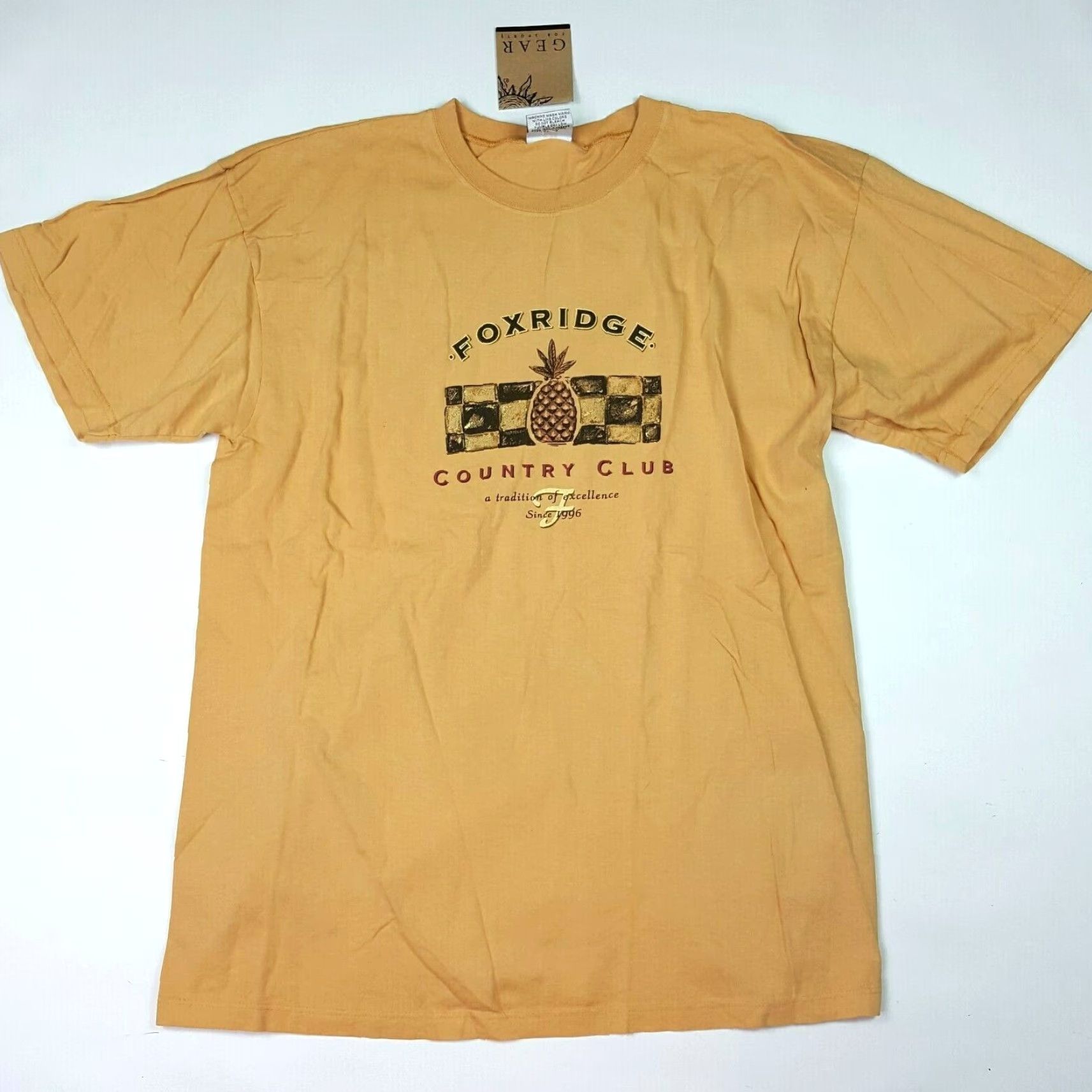Vintage VINTAGE Fox Ridge Country Club Mens T Shirt L Retro Pineapple Y2K Golf Club NOS Gear For Sports Shirt Size US L / EU 52-54 / 3 - 2 Thumbnail