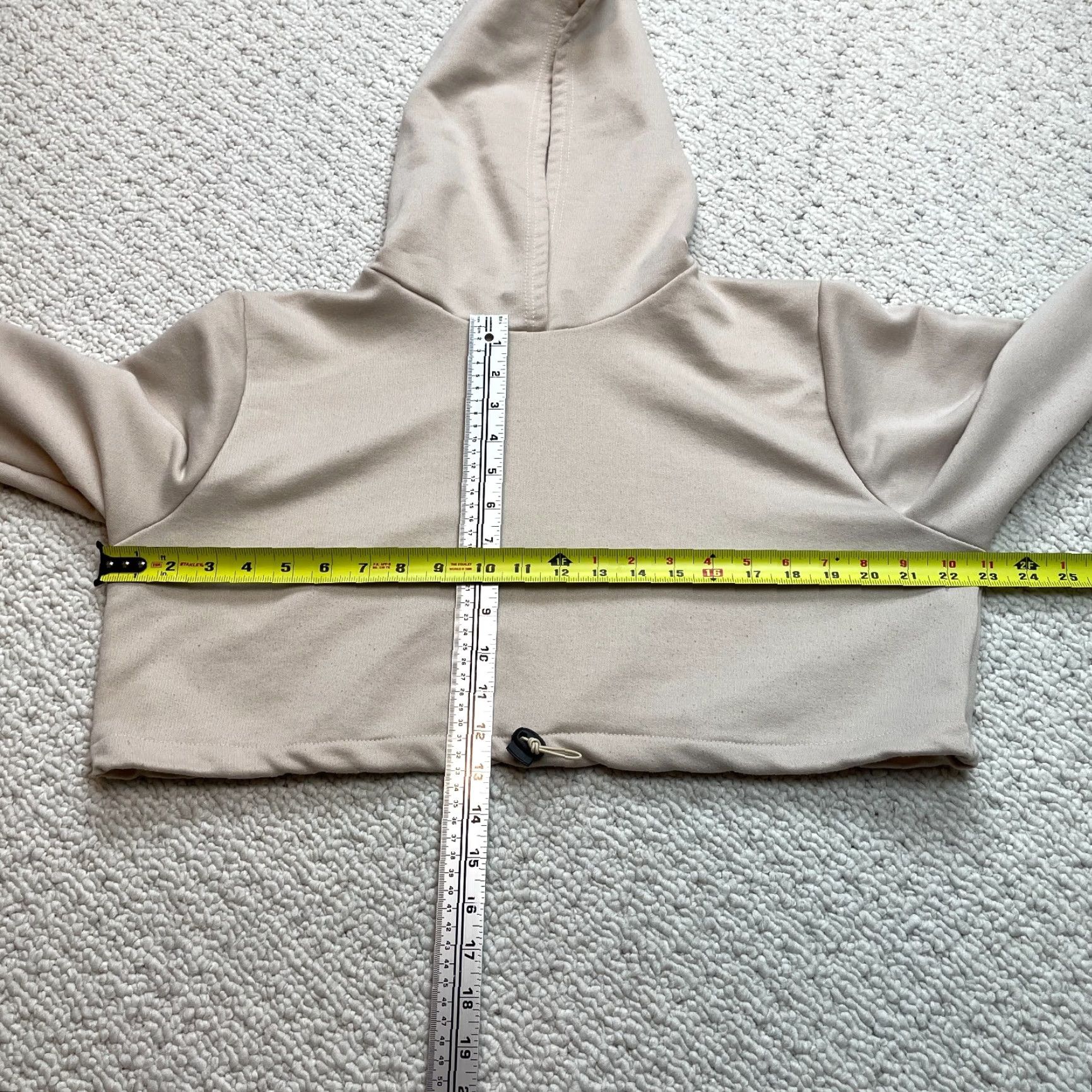 Boohoo Boohoo Cropped Hoodie Sweatshirt Womens 12 Beige Pullover Polyester Long Sleeve Shirt Womens 12 Beige Pullover Hoodie Sweatshirt Boohoo Size XL / US 12-14 / IT 48-50 - 7 Thumbnail