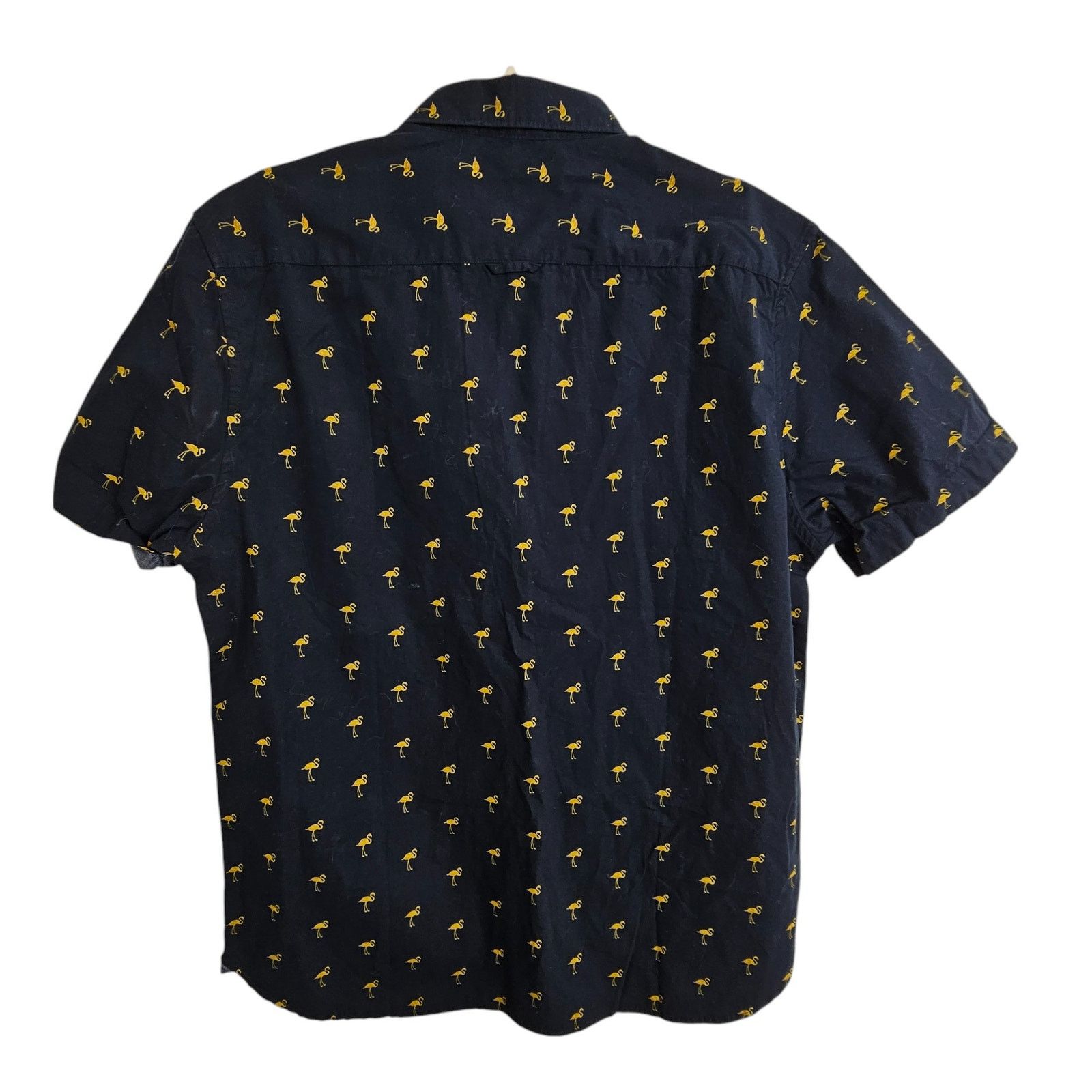 Dee And Ricky Ricky Singh Mens Flamingo Print Shirt L Preppy Beach Resort Size US L / EU 52-54 / 3 - 9 Thumbnail