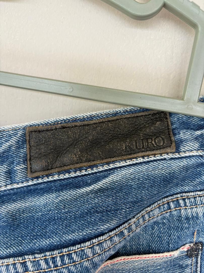 Japanese Brand VTG KuroDenim Selvedge Distressed Rare Selvedge Japan Denim Size US 34 / EU 50 - 15 Thumbnail
