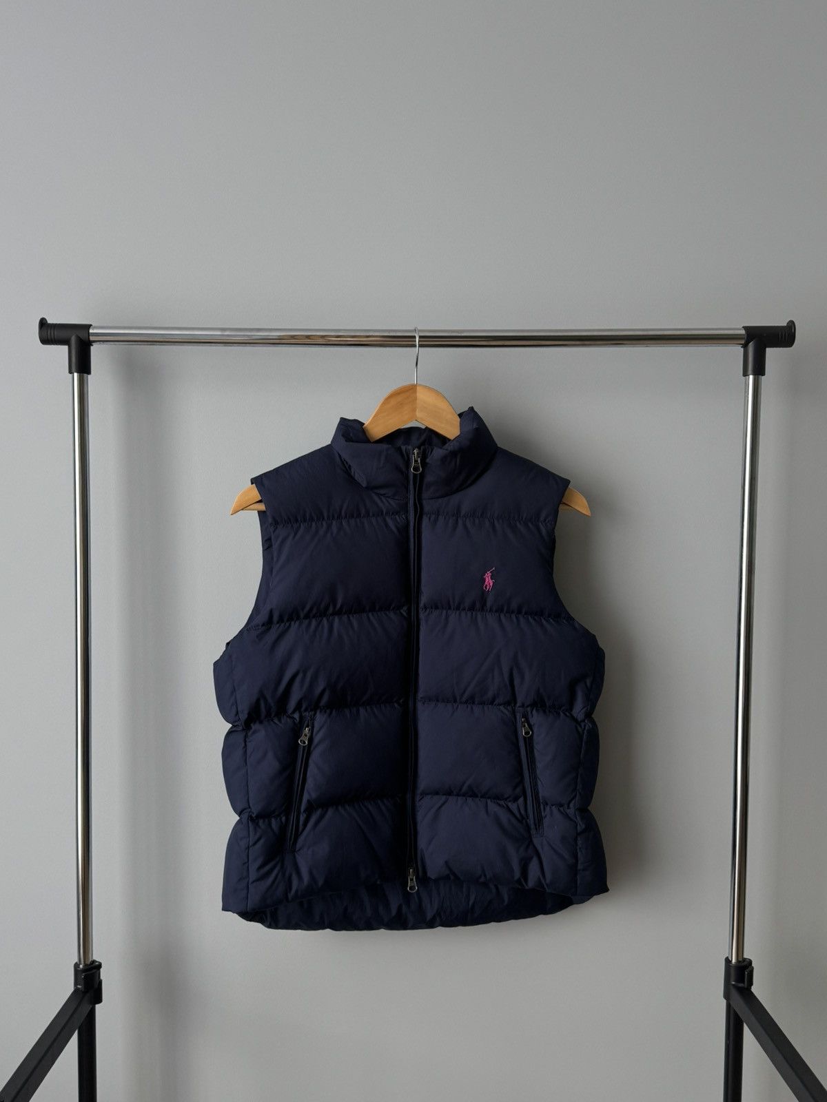 Polo Ralph Lauren Vintage Polo Ralph Lauren Puffer Vest Navy Dark Blue Size S Size S / US 4 / IT 40 - 1 Thumbnail