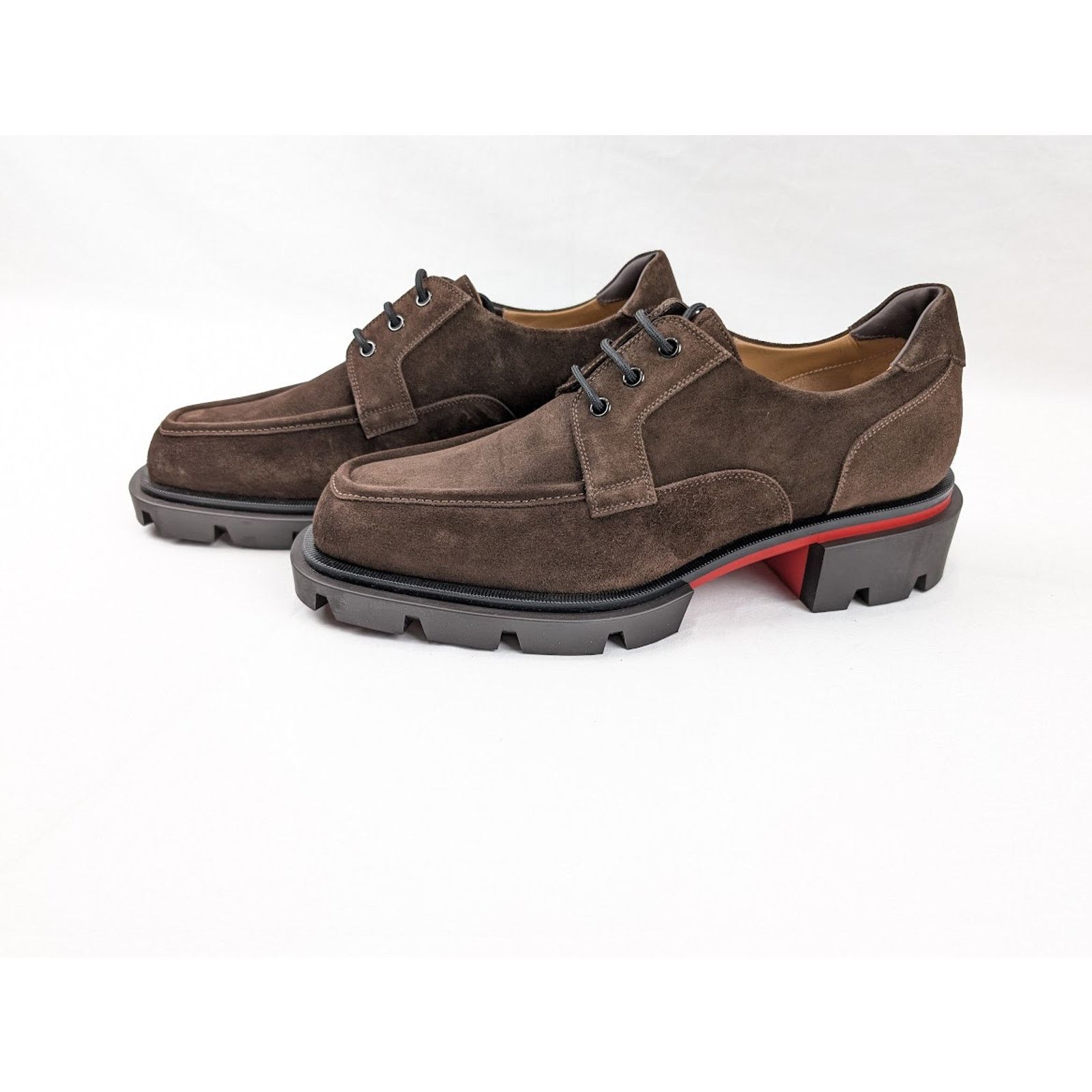 Christian Louboutin o1rshd1 Q:2 / Our Georges L Flat Shoes in Cosme / Brown Size US 10 / EU 43 - 15 Thumbnail