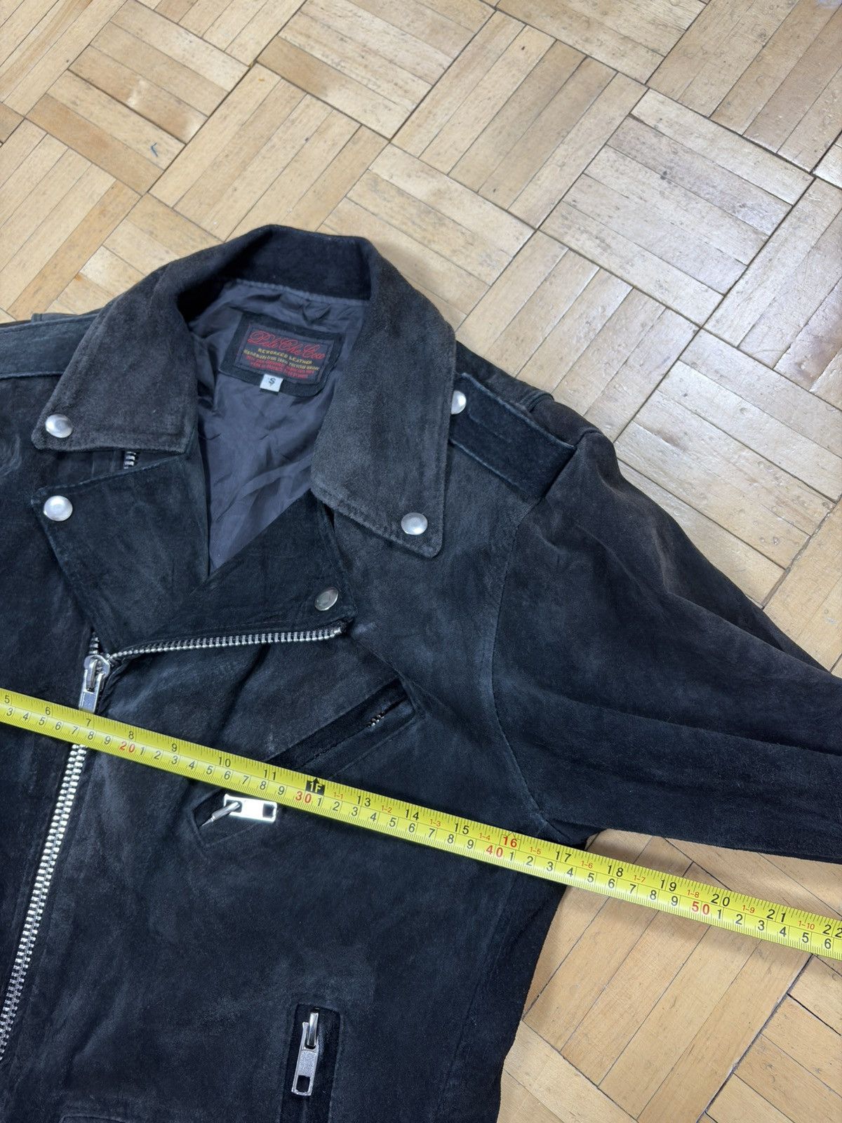 Pelechecoco PeleCheCoco Distressed Suede Biker Leather Jacket Handmade Size S / US 4 / IT 40 - 9 Thumbnail