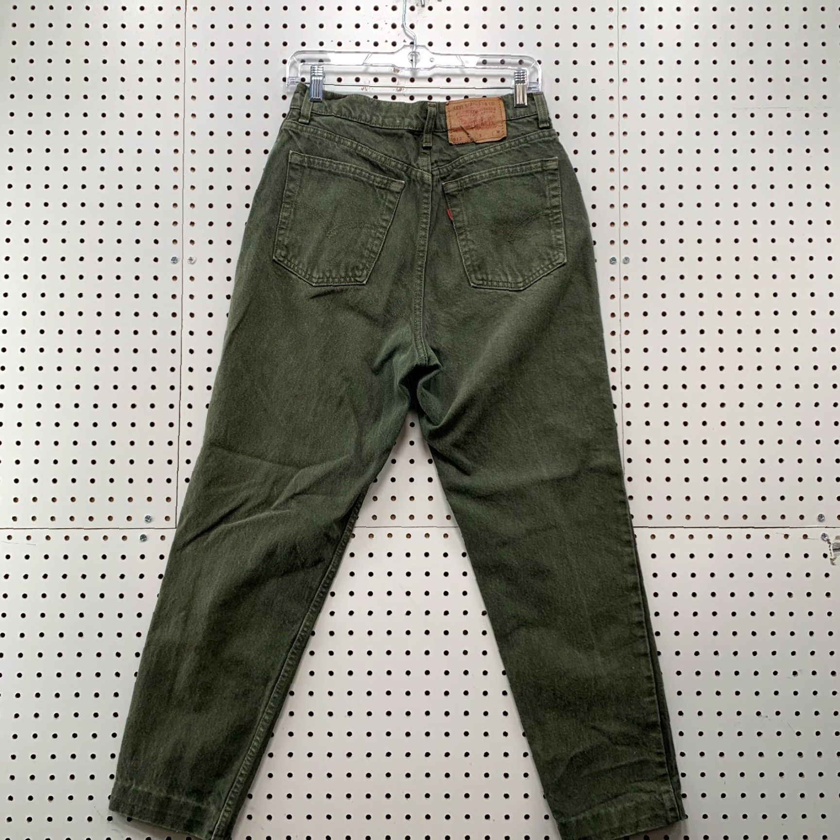 Levi's VINTAGE Levi's 513 Denim Jeans Womens Size 13 Olive Green Made USA Levis 513 Jeans 30x27 Size 34" / US 12 / IT 48 - 6 Thumbnail
