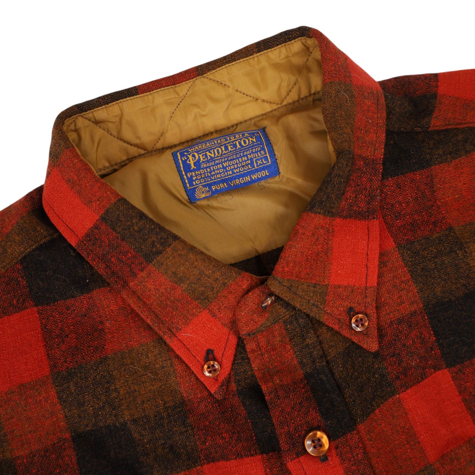 Pendleton × Vintage Vintage Pendleton %100 Wool Short Sleeve Button Up Shirt Size US XL / EU 56 / 4 - 5 Thumbnail
