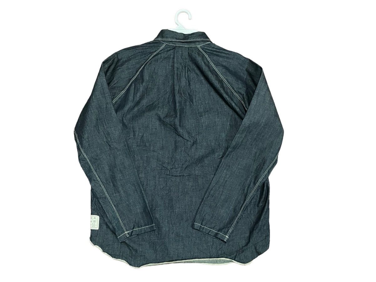 Japanese Brand Japan Made Chairmade Denim Military Shawl Collar Shirts Size US L / EU 52-54 / 3 - 7 Thumbnail