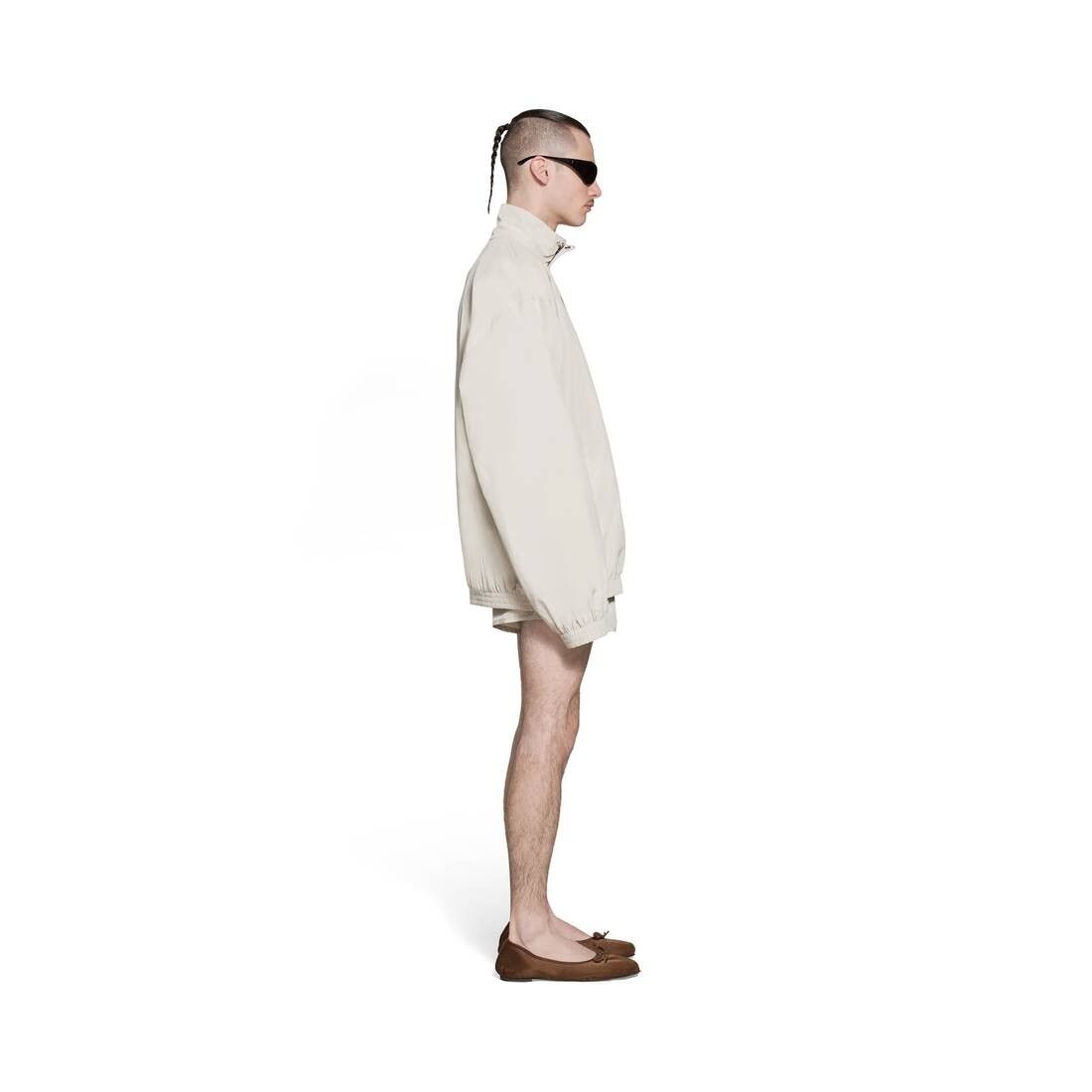 Balenciaga o1bcso1str0425 Minimal Tracksuit Jacket in Beige Size US XS / EU 42 / 0 - 3 Thumbnail