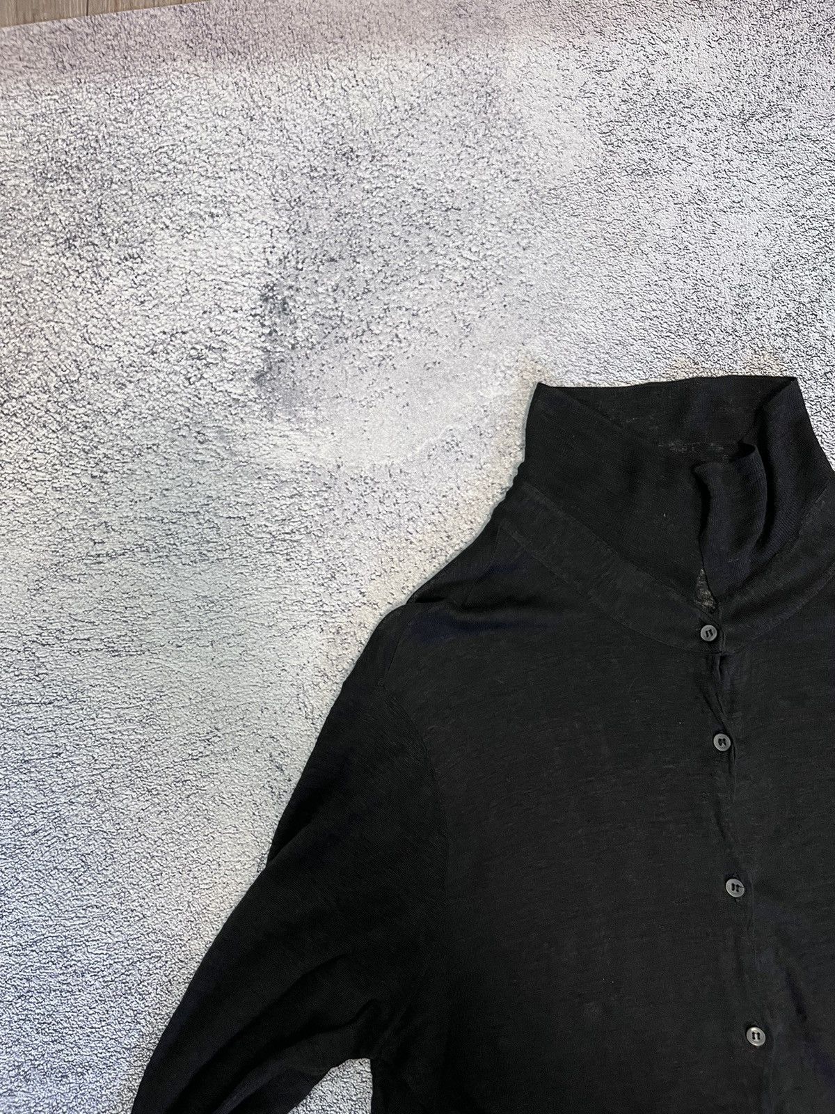 C.P. Company C.P. Company Sheer Longline Linen Shirt Black Size L Size US L / EU 52-54 / 3 - 18 Thumbnail