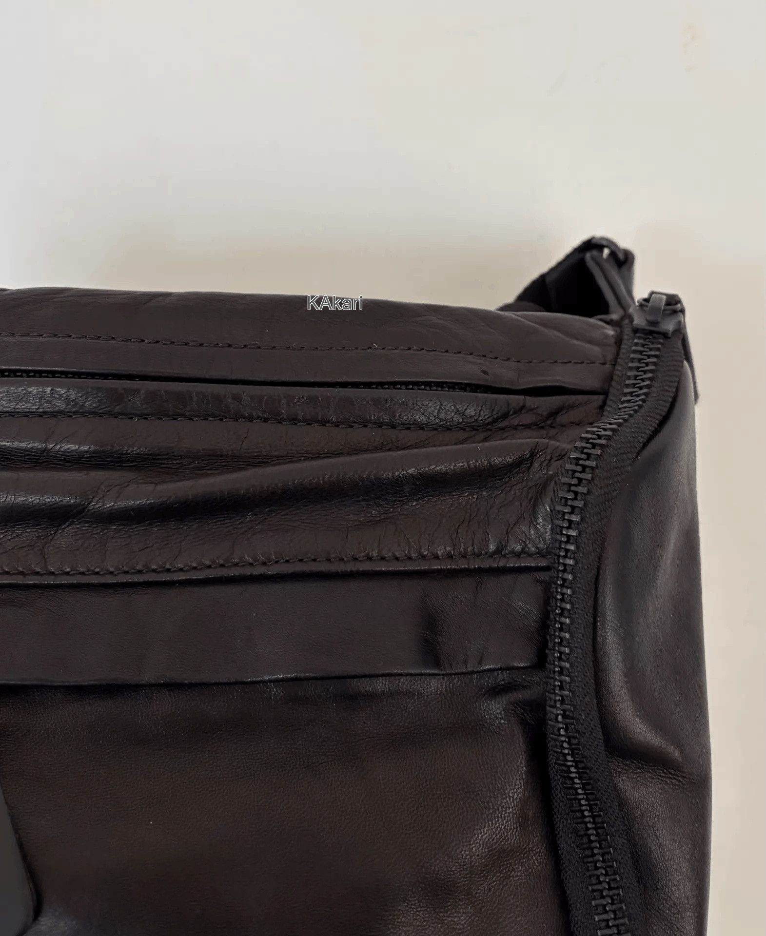 Yohji Yamamoto Black Crossbody Bag with Adjustable Strap Size ONE SIZE - 4 Thumbnail