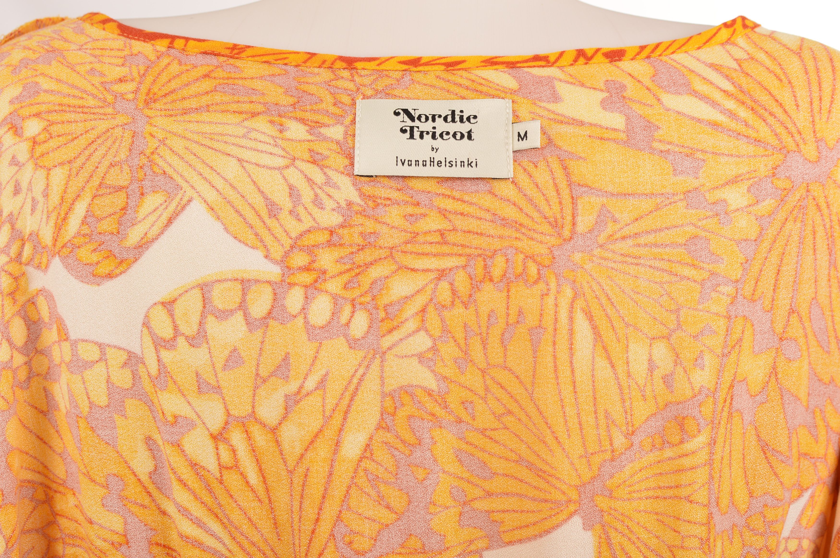 Designer Nordic Tricot by Ivana Helsinki Butterfly Pattern Dress Size M / US 6-8 / IT 42-44 - 6 Thumbnail