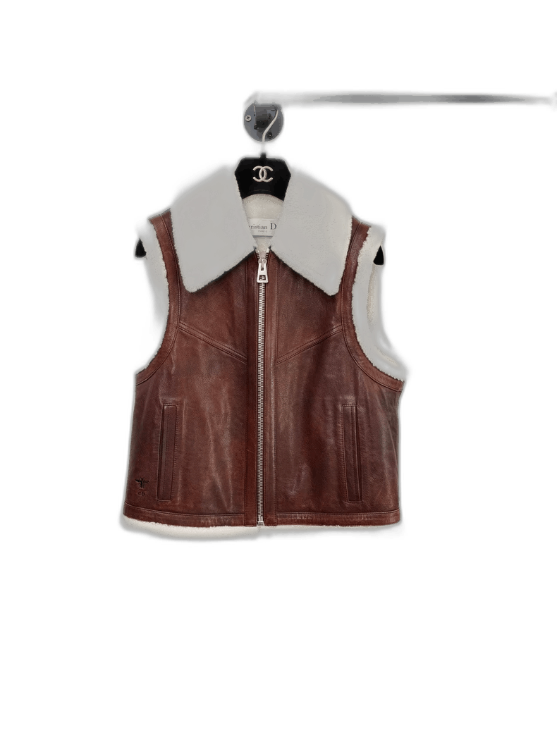 Dior Dior Shearling-Lined Vest, Size 36 Size S / US 4 / IT 40 - 1 Thumbnail