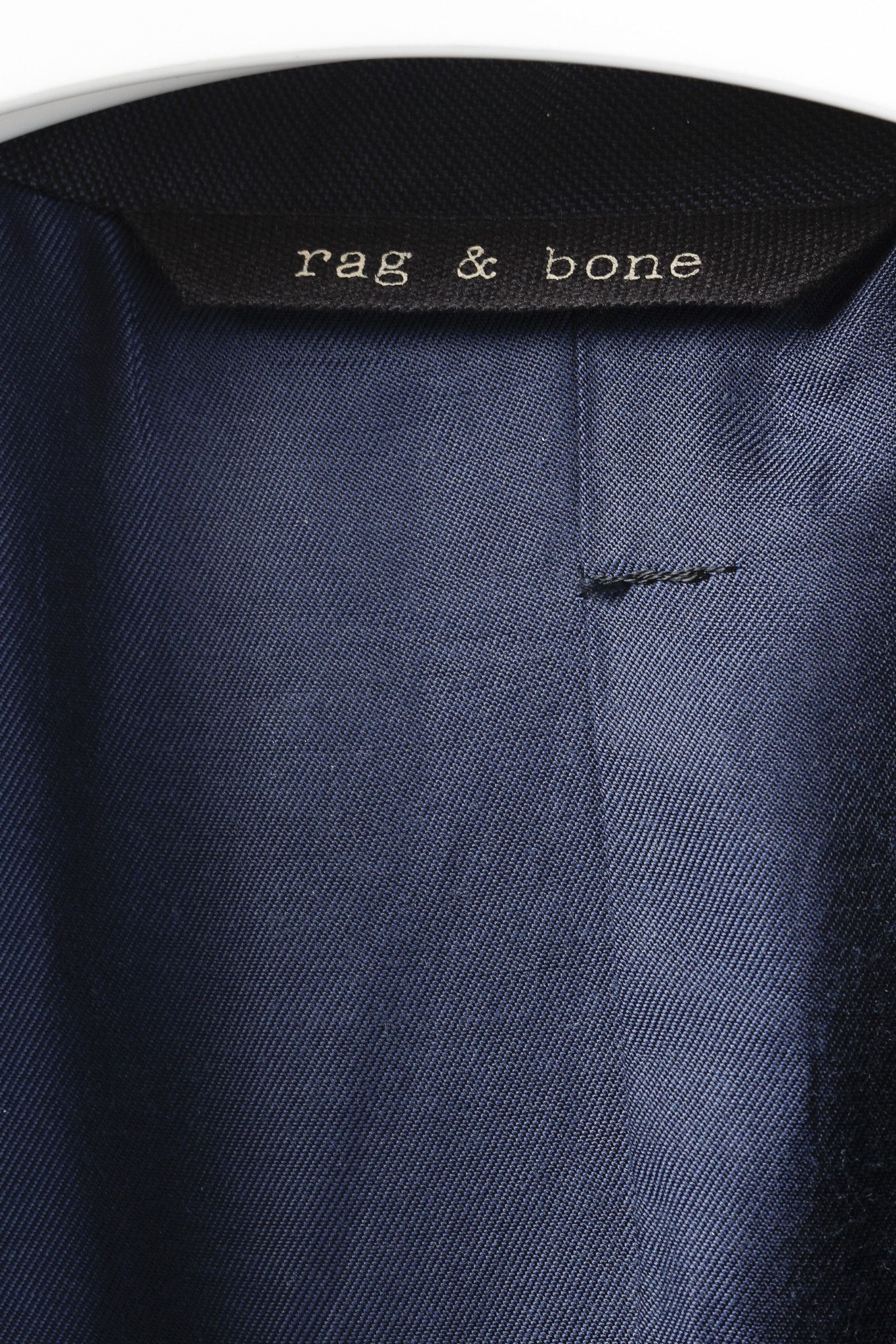 Rag & Bone Rag & Bone Navy Blue Wool-Suiting Tailored Blazer Size 40R - 4 Thumbnail