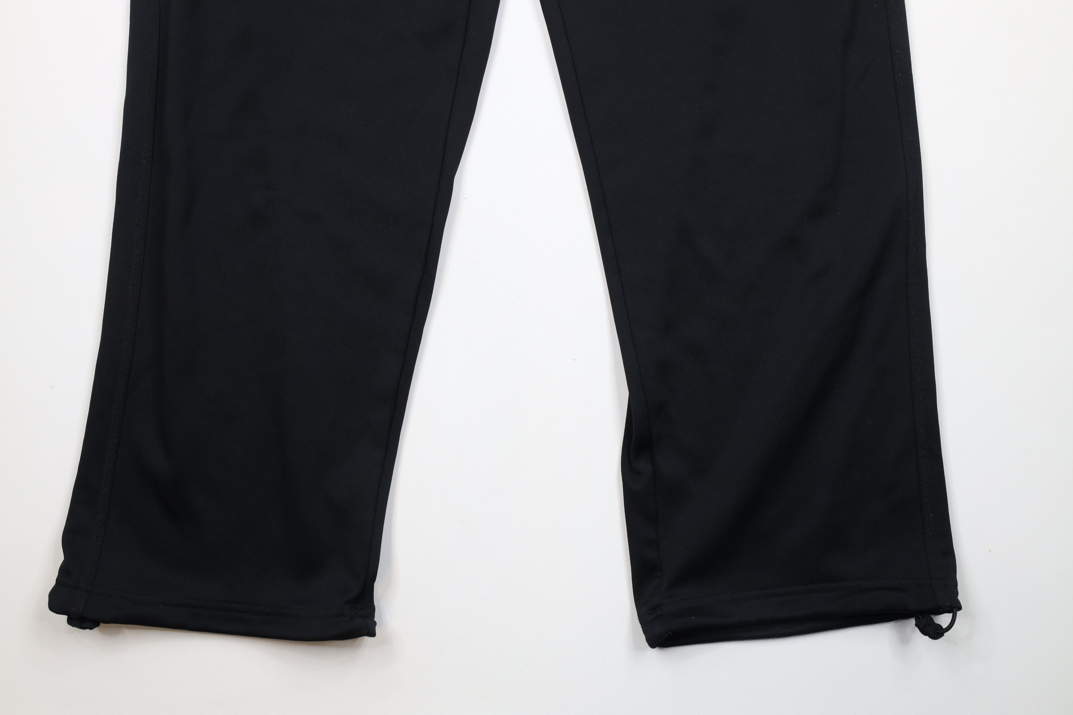Nike × Vintage Vintage Nike Mini Swoosh Wide Leg Sweatpants Pants Black Size US 38 / EU 54 - 4 Thumbnail