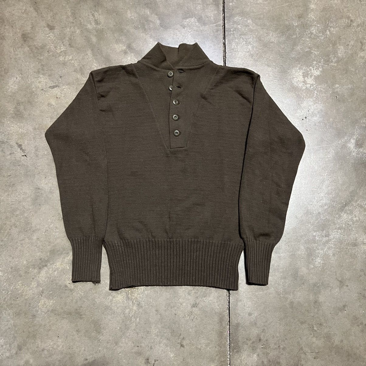 Vintage Vintage DSCP Military Sweater Fatigue Field Heavyweight Size US S / EU 44-46 / 1 - 4 Thumbnail