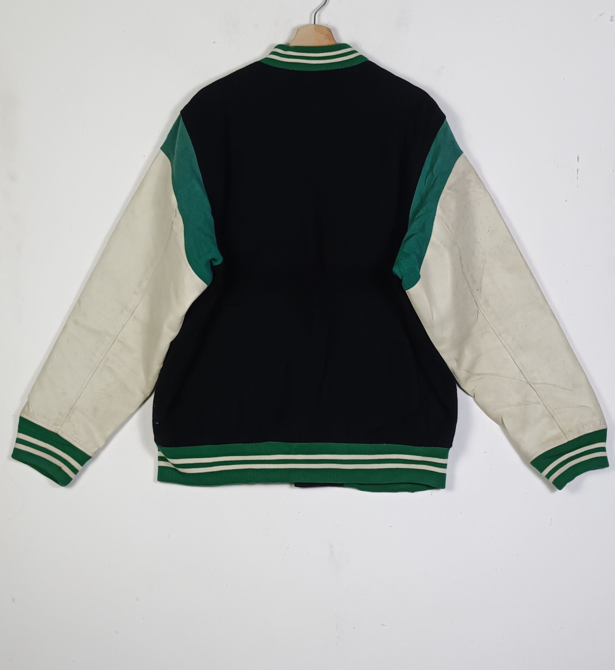 MasterPiece Vintage Masterpiece Varsity Jacket Leather Sleeve Size US XL / EU 56 / 4 - 2 Thumbnail