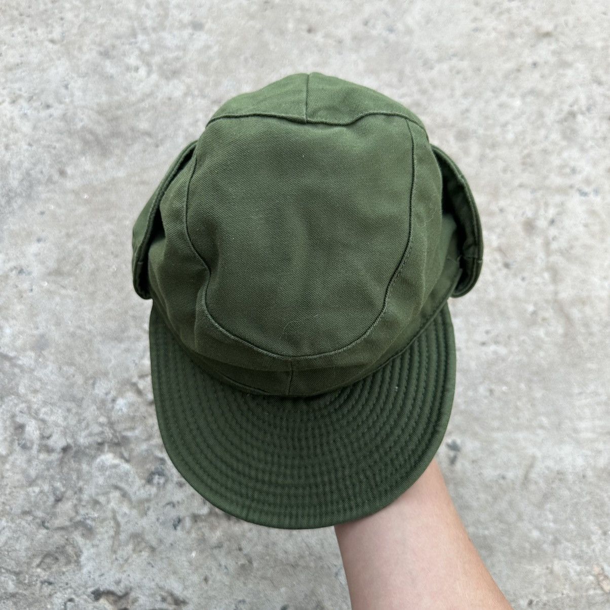 Issey Miyake Vintage Japanese Style Swedish Army Cap Hat Y2K Military Size ONE SIZE - 6 Thumbnail