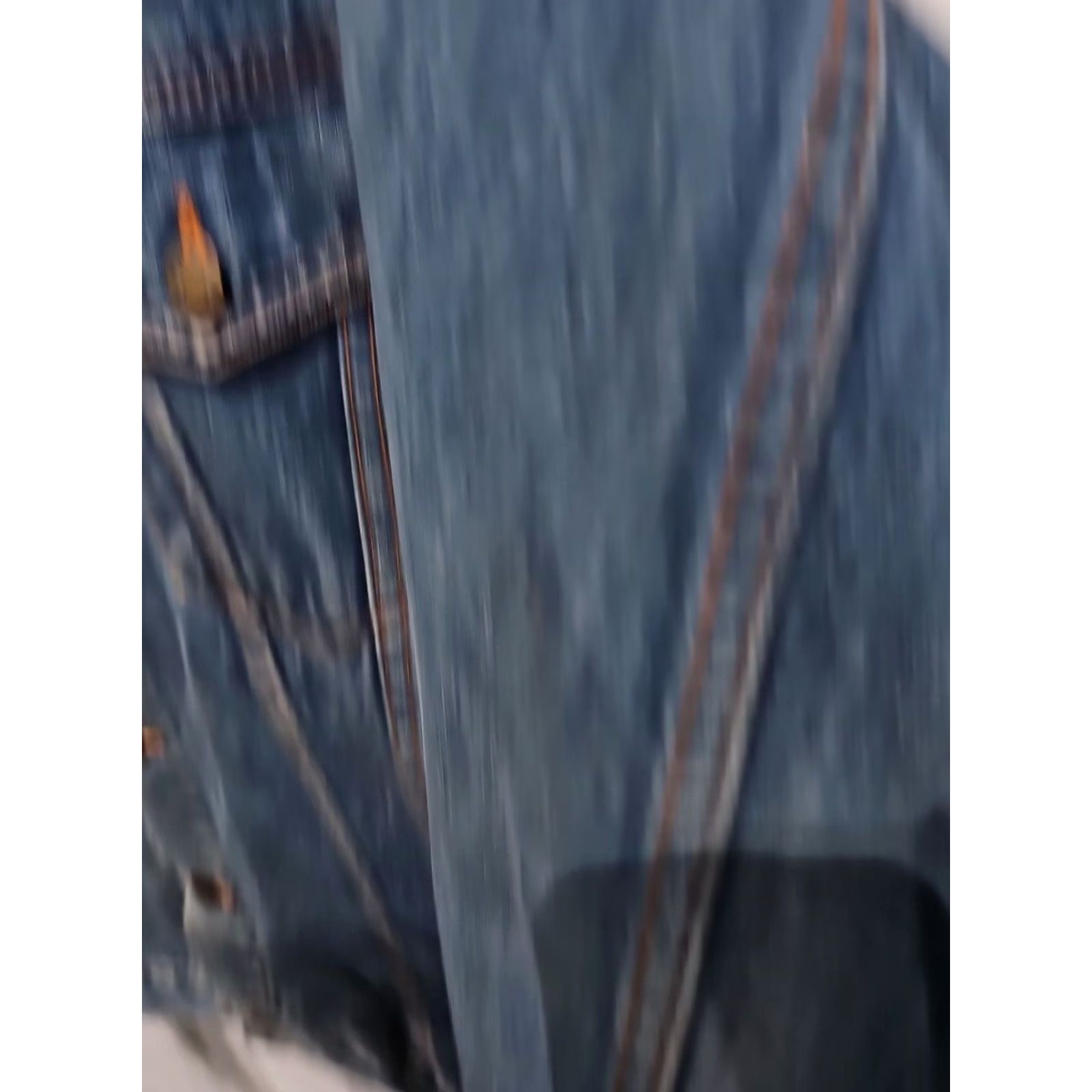Denime VINTAGE Windbreaker Denim Western Rancher Cowboy Bomber Jacket Coat Mens Large Denim Jacket Blue Windbreaker Mens L Cowboy Western Style Varsity? Size US 33 - 7 Thumbnail