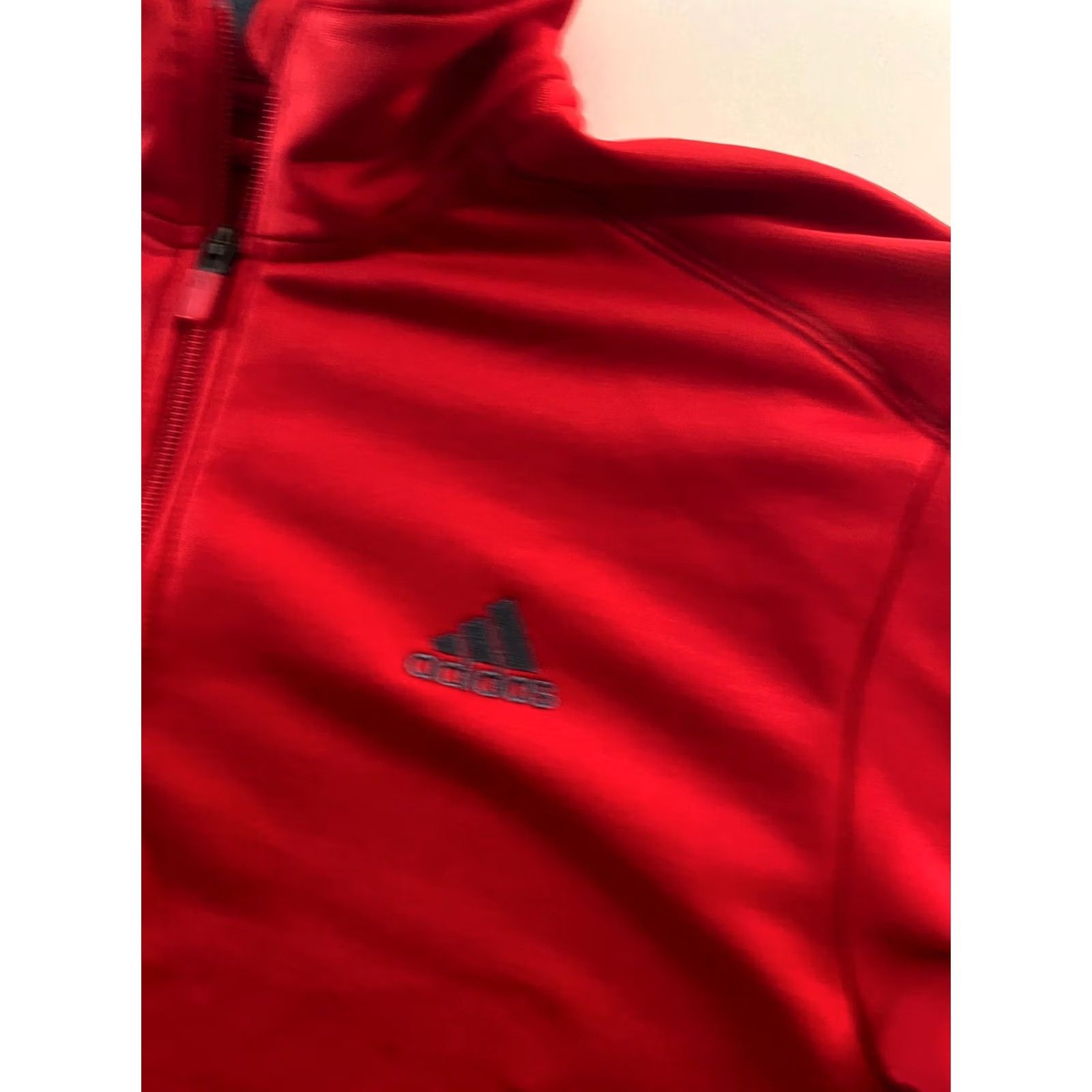Adidas Adidas Sweater Large L Red Gray Trim Zippered Multicolor Men Size US L / EU 52-54 / 3 - 3 Thumbnail