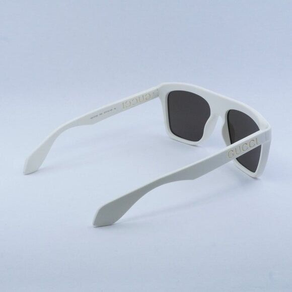 Gucci New Gucci GG1570S 003 Sunglasses - Matte White Frame Size ONE SIZE - 11 Thumbnail