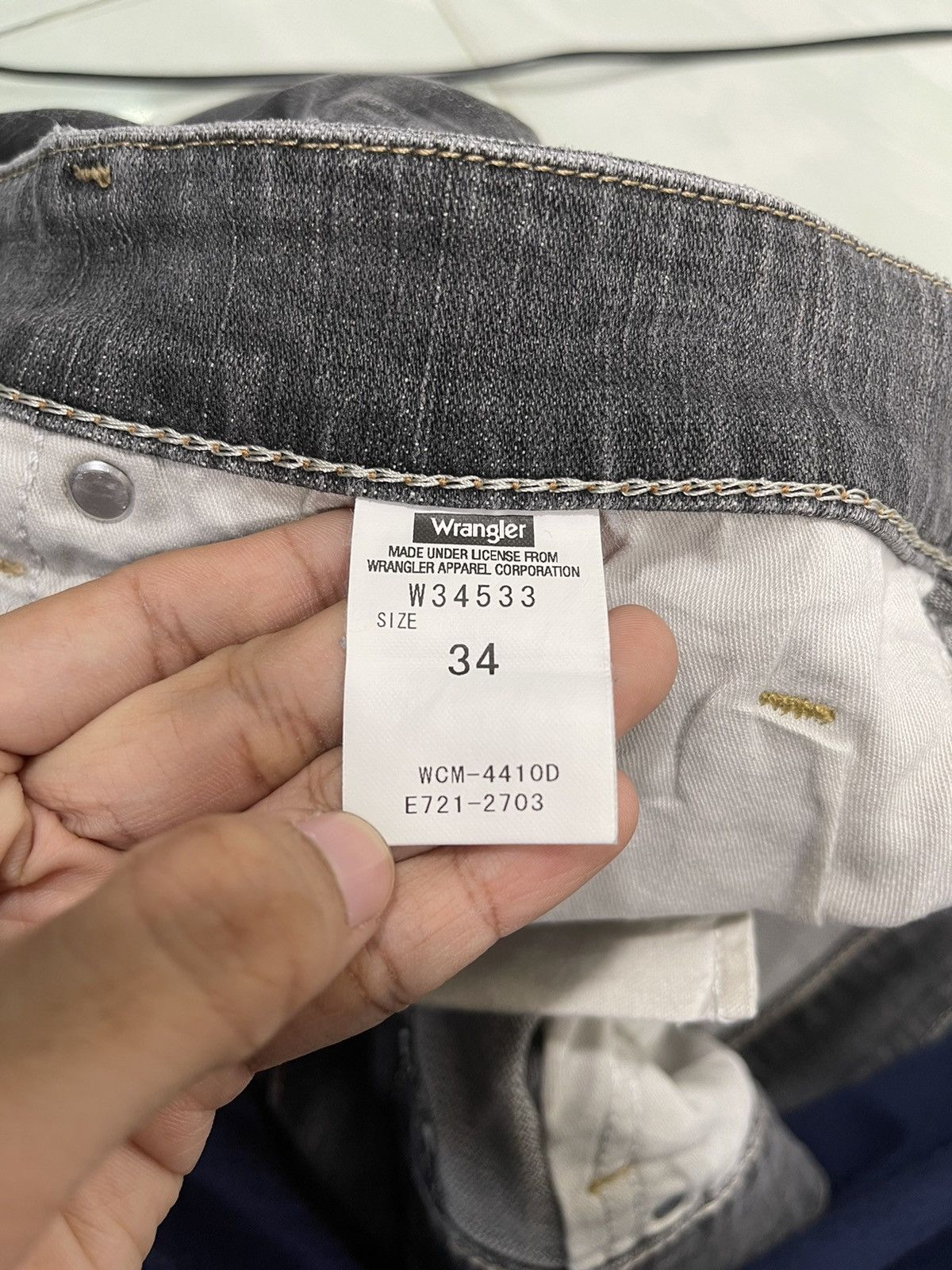 Japanese Brand WRANGLER FADED BLACK ZIPPER FLY JEANS W34 L44 Size US 34 / EU 50 - 17 Thumbnail