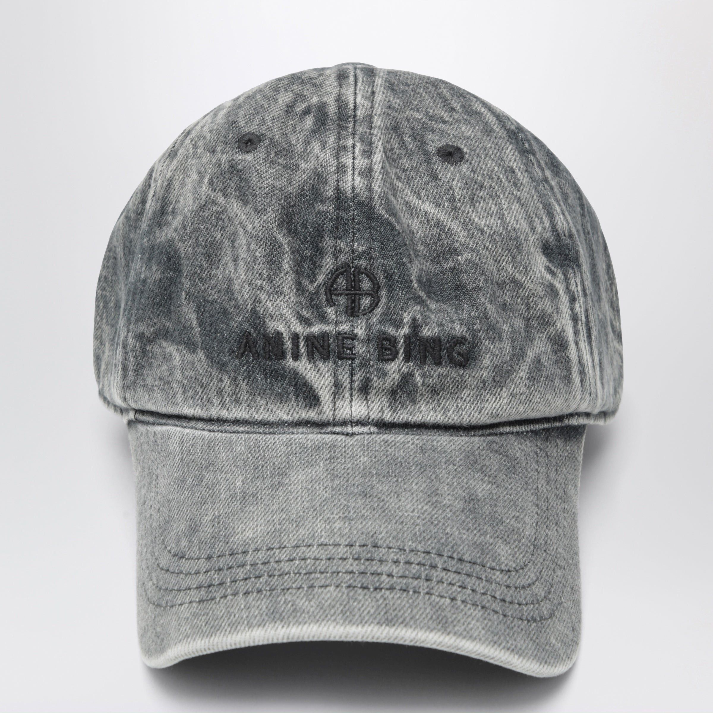 NEW LISTING! Anine Bing Jeremy baseball hat. Anine Bing Jeremy Baseball Cap In Washed-Effect Grey main image 2