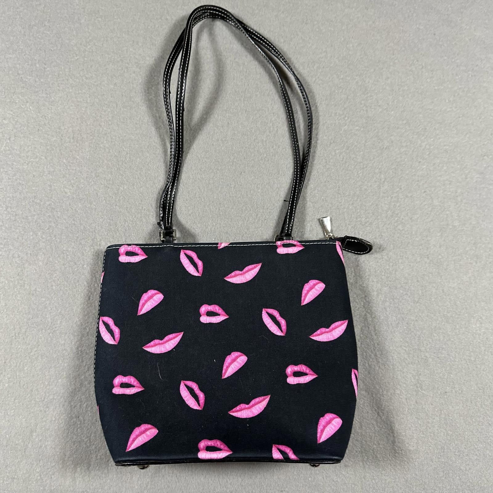 Other Shoulder Bag Lips Pink And Black Y2K Size ONE SIZE - 1 Thumbnail