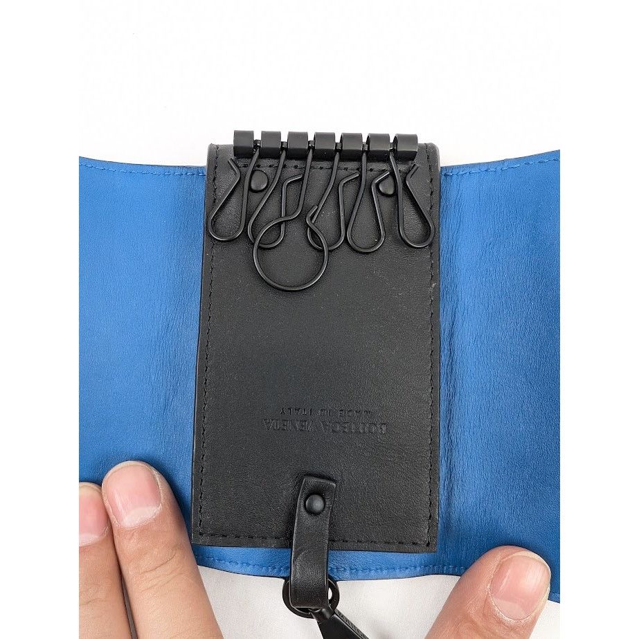 Bottega Veneta o1rshd1 Size: OS / Intreccio Light Calf Key Chain In Nero Size ONE SIZE - 14 Thumbnail