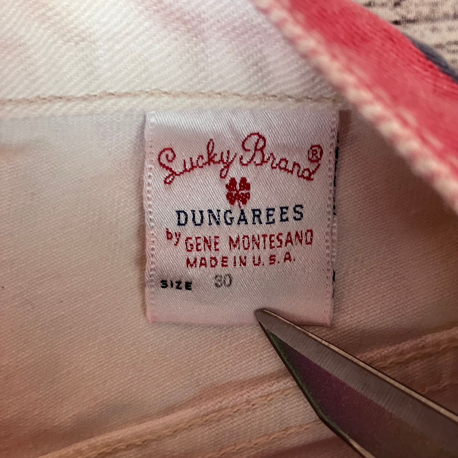Lucky Brand × Vintage Vintage 1990s Lucky Brand American Flag Made in USA Jeans Size US 30 / EU 46 - 4 Thumbnail