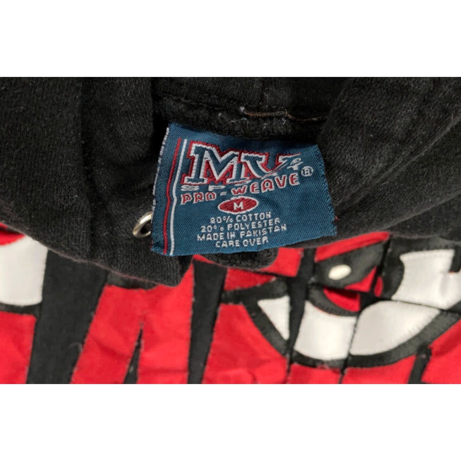 Vintage VINTAGE MV Sport Pro Weave Hoodie Mens Adult Medium Black Embroidered 90s Retro Weave Graphic Print Heavyweight Sweatshirt Pullover Crew Neck Size US M / EU 48-50 / 2 - 5 Thumbnail