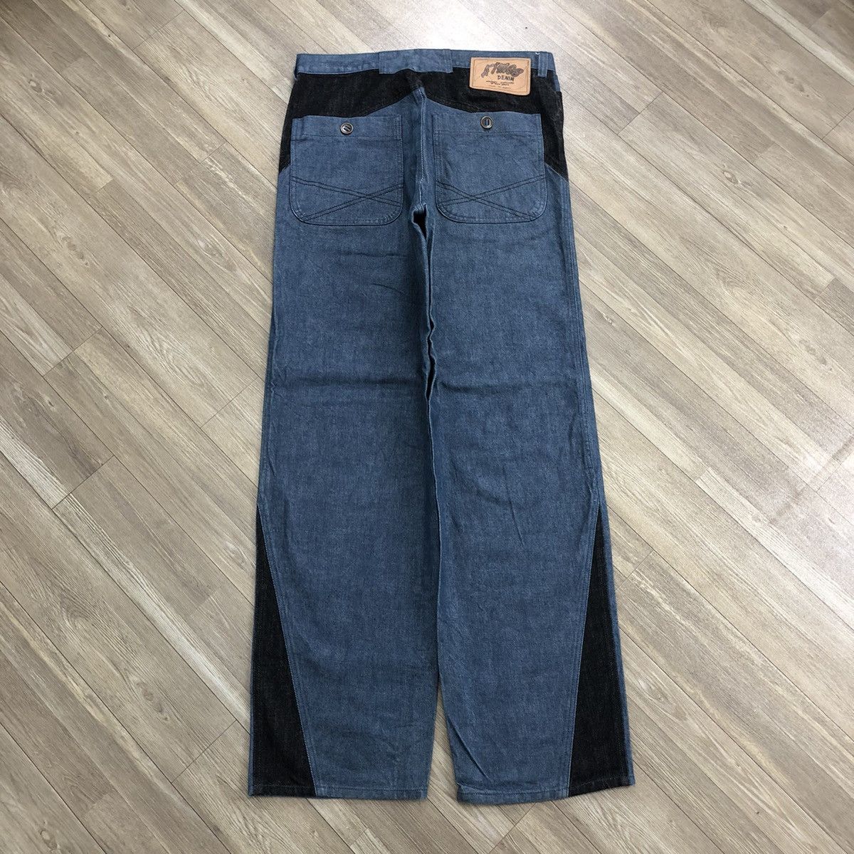 Japanese Brand × atmos Y2K Atmos Denim Nonnova Sednose Baggy Jeans Jnco Style Size US 34 / EU 50 - 12 Thumbnail
