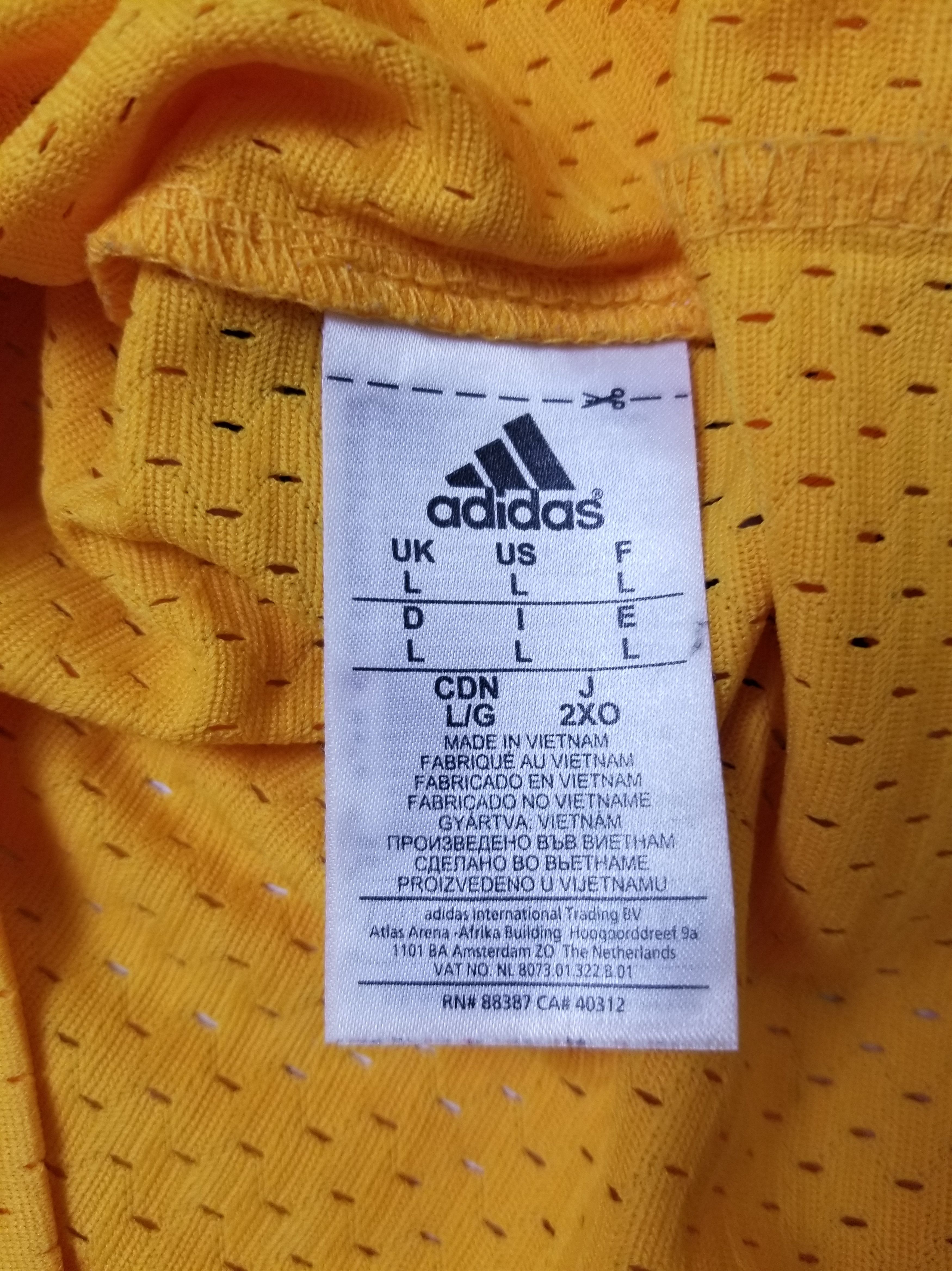 Adidas Adidas Wilt Chamberlain LA Lakers NBA Jersey Size US L / EU 52-54 / 3 - 16 Thumbnail