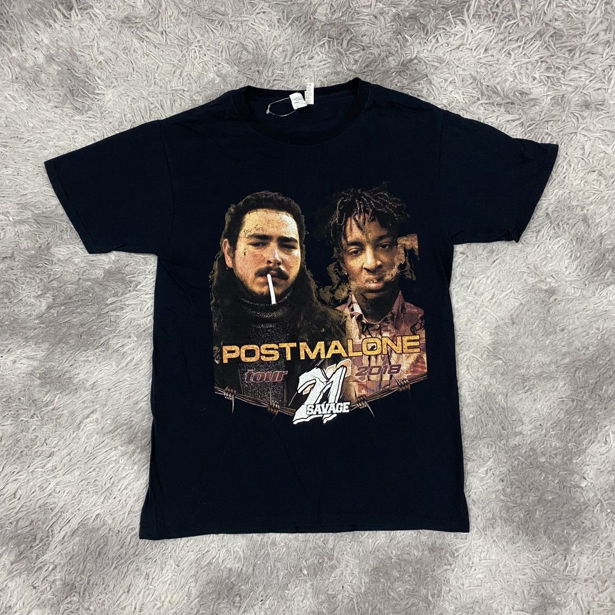Band Tees × Rap Tees Rap tee post malone X 21 savage tour 2018 Size US S / EU 44-46 / 1 - 1 Thumbnail