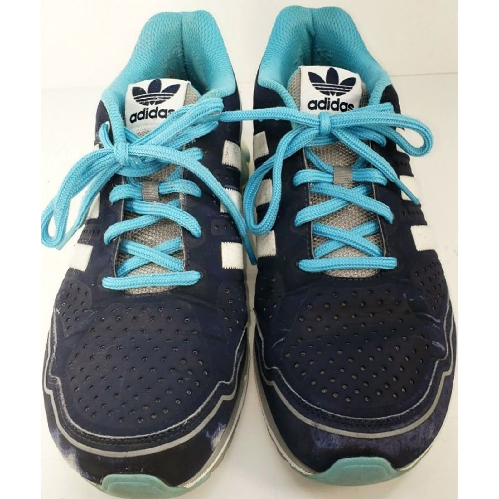Adidas Adidas Mega SoftCell Sneaker Men's 11.5M Blue White Turquoise G46644 Size US 12 / EU 45 - 6 Thumbnail